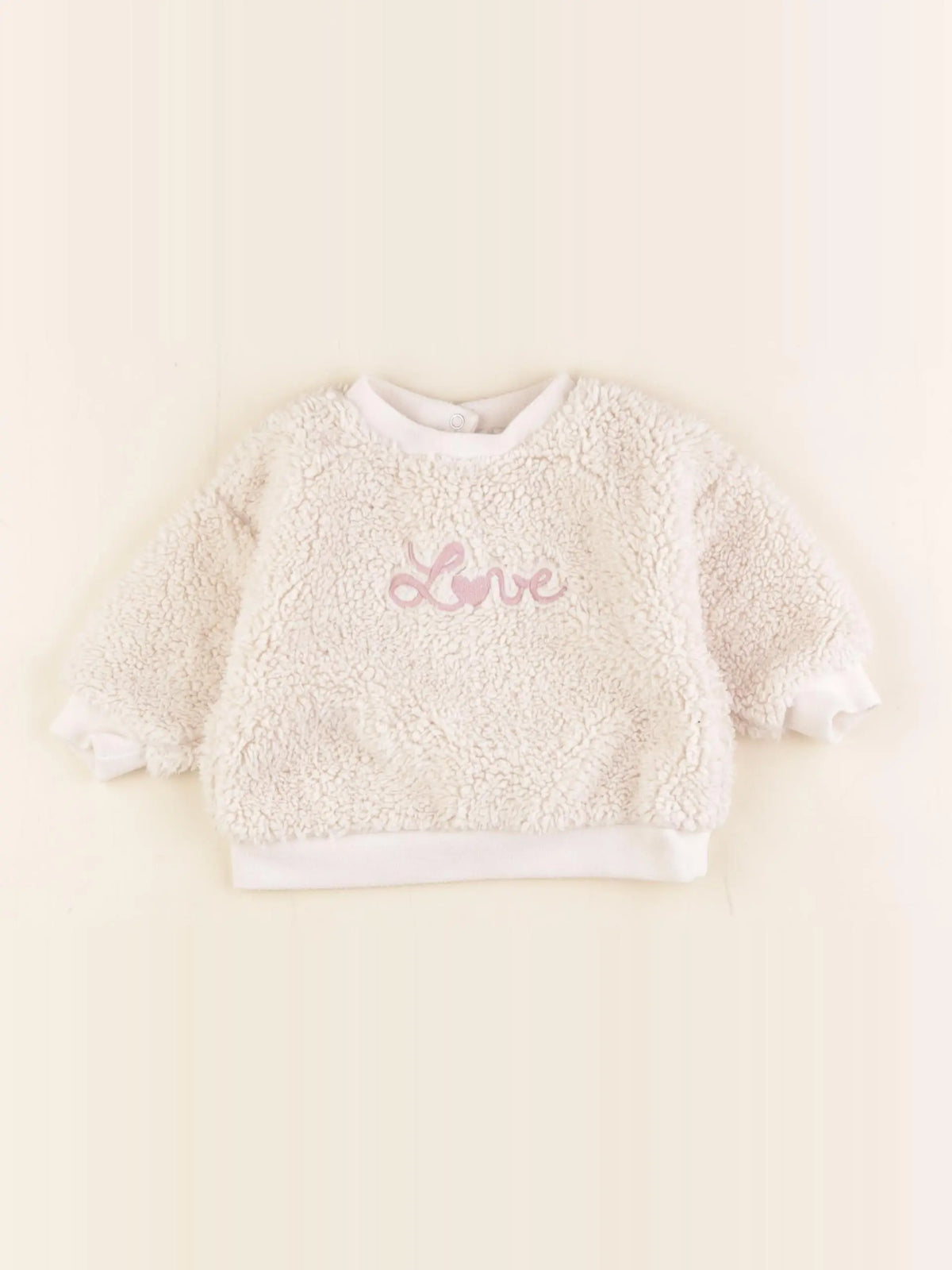 Vertbaudet - pull beige - 6 mois