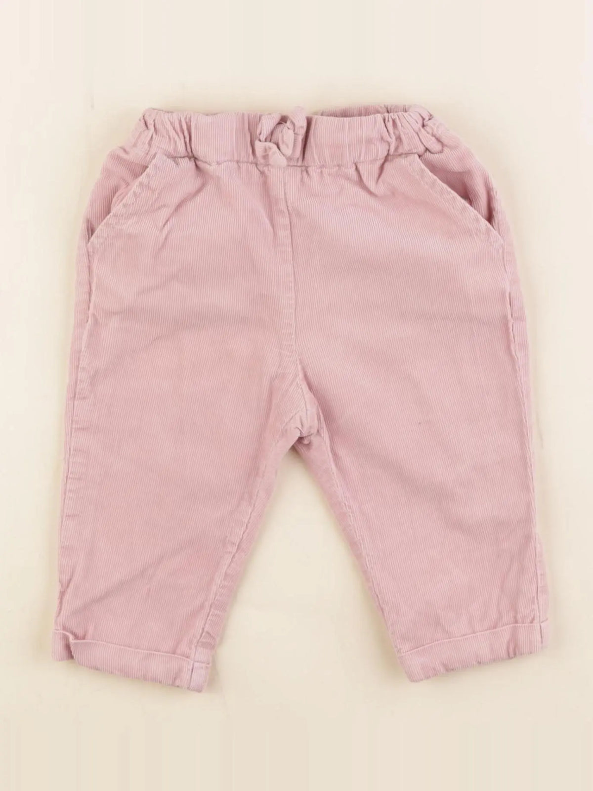 Vertbaudet - pantalon rose - 9 mois