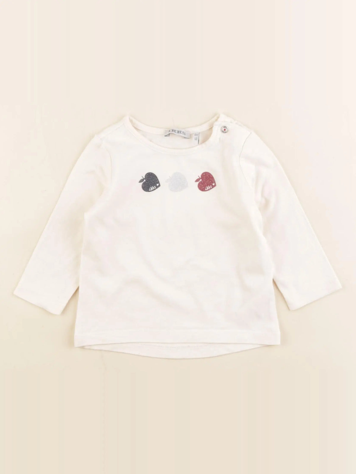 IKKS - tee-shirt beige - 6 mois