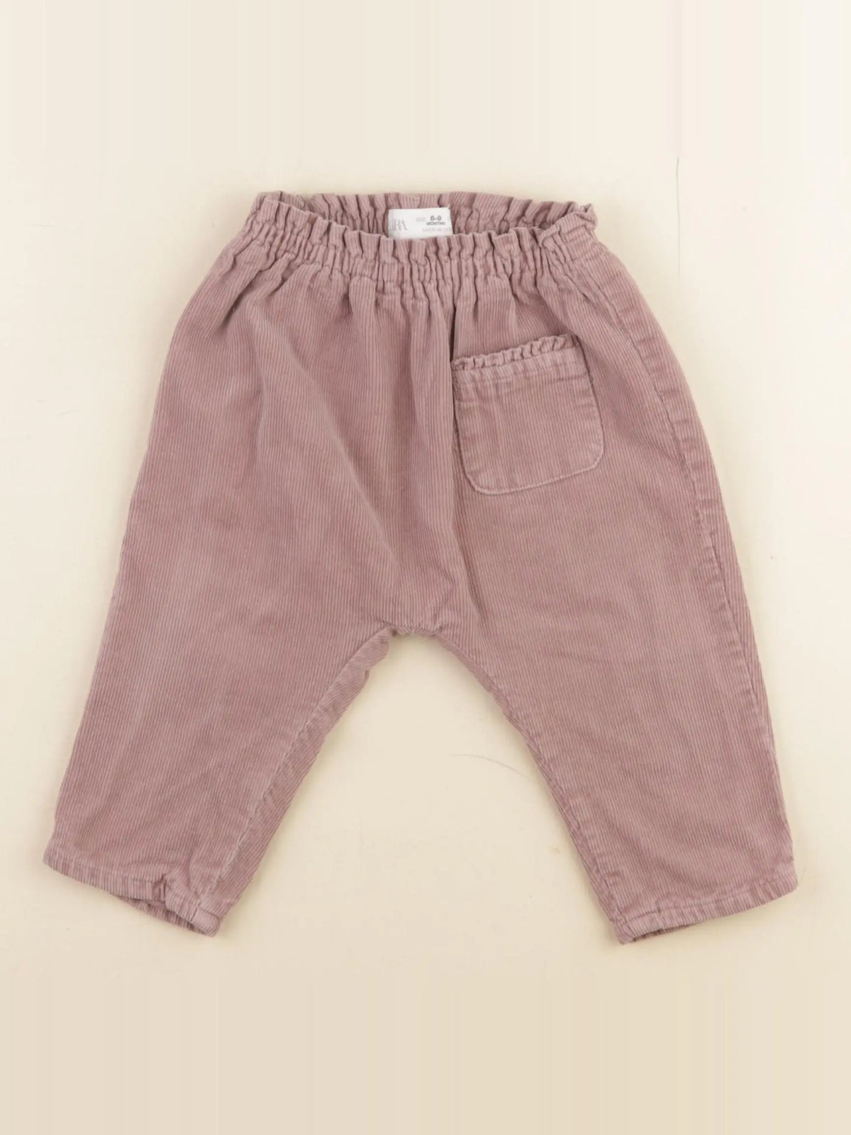 Zara - sarouel rose - 6/9 mois