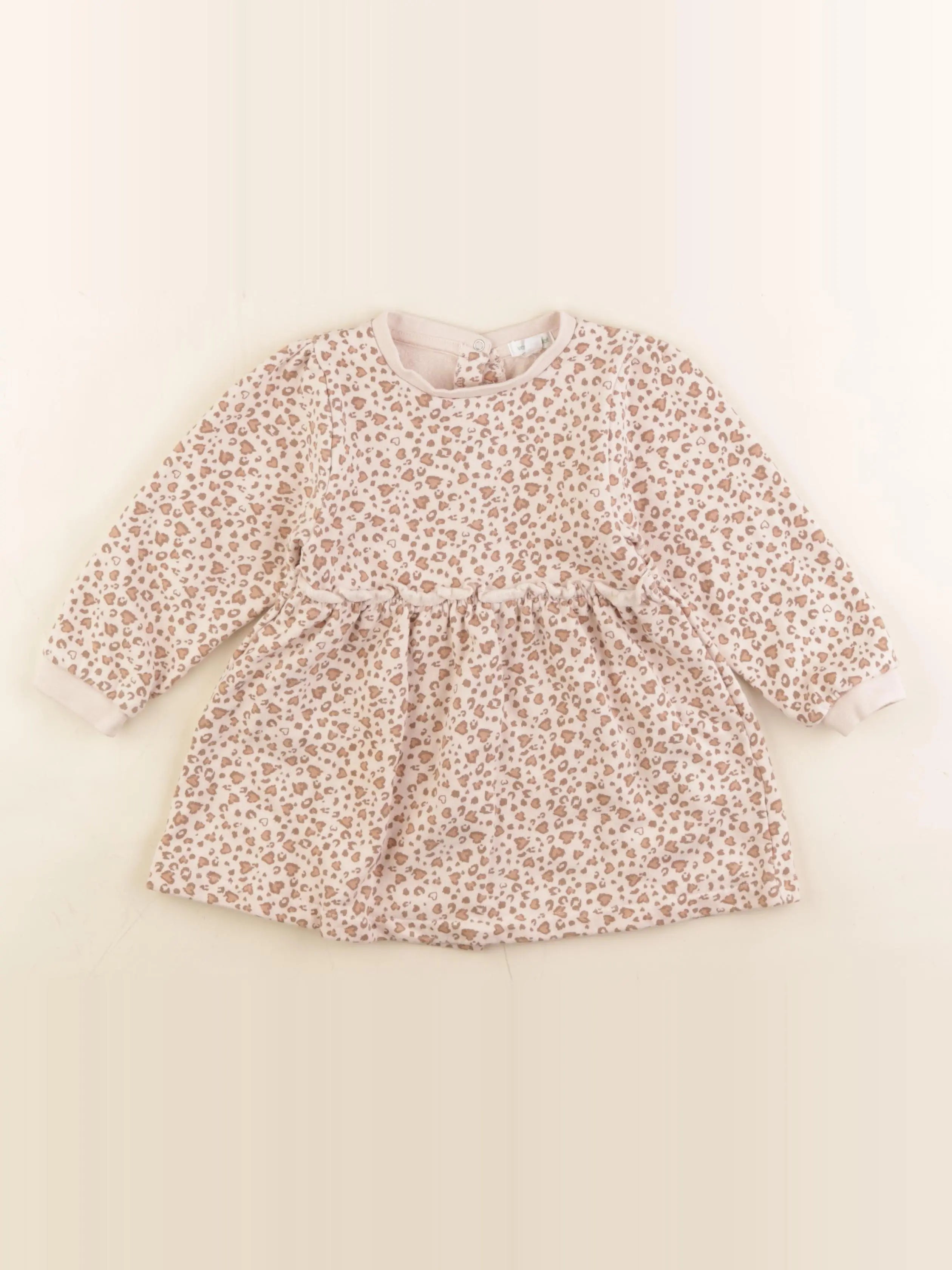 Vertbaudet - robe beige - 24 mois