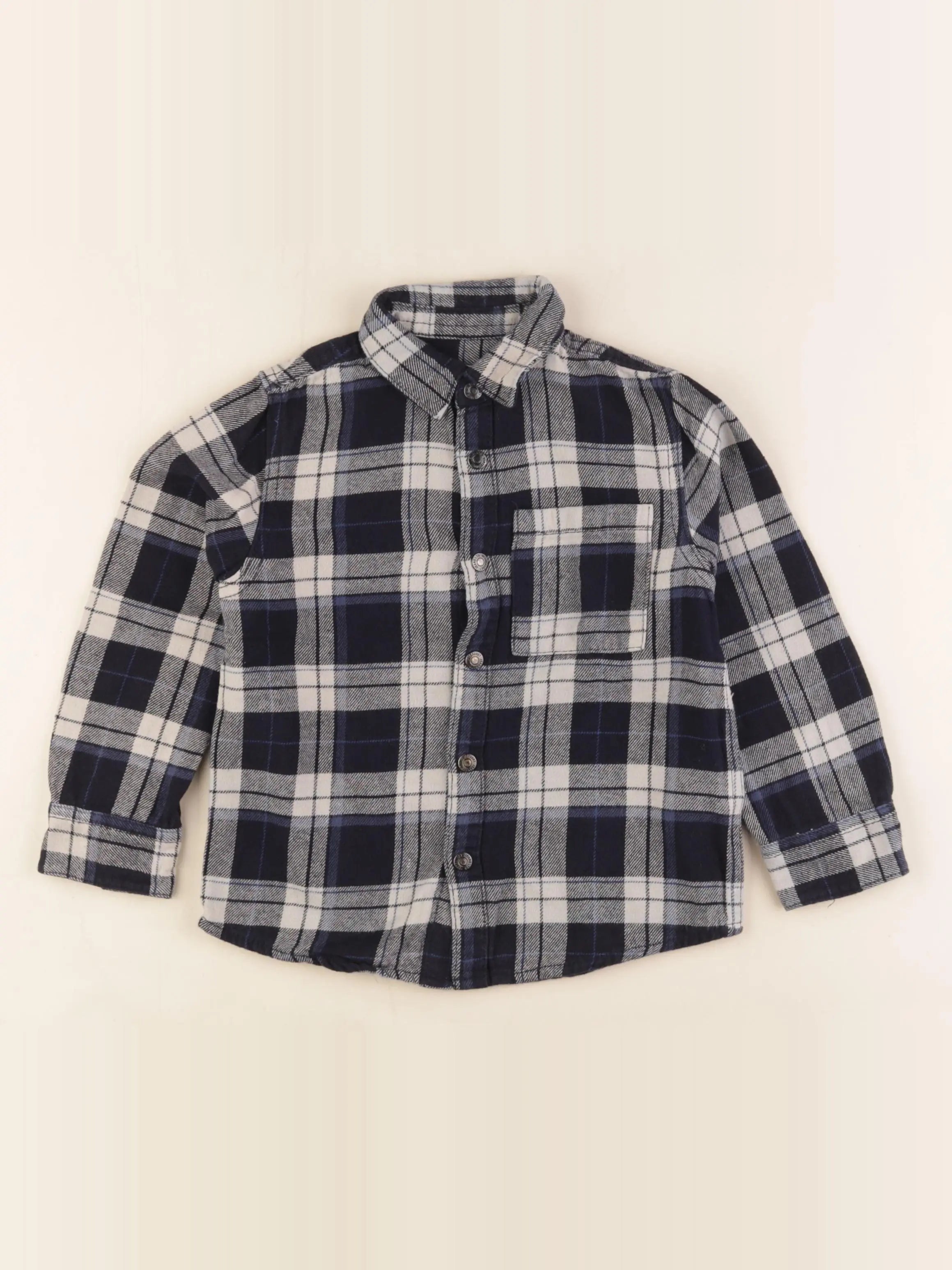 Vertbaudet - chemise bleu - 6 ans