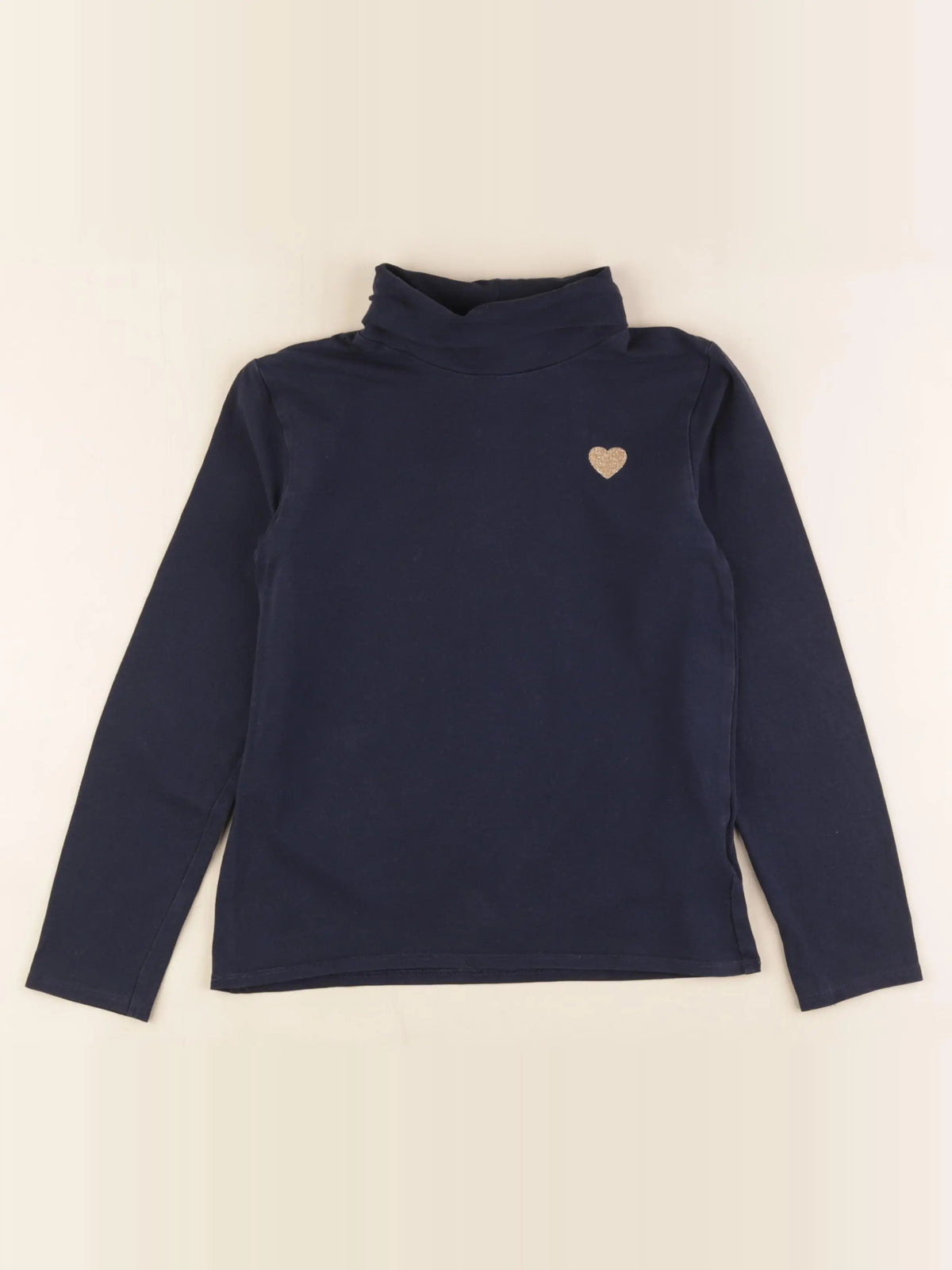 Vertbaudet - sous-pull bleu - 8 ans