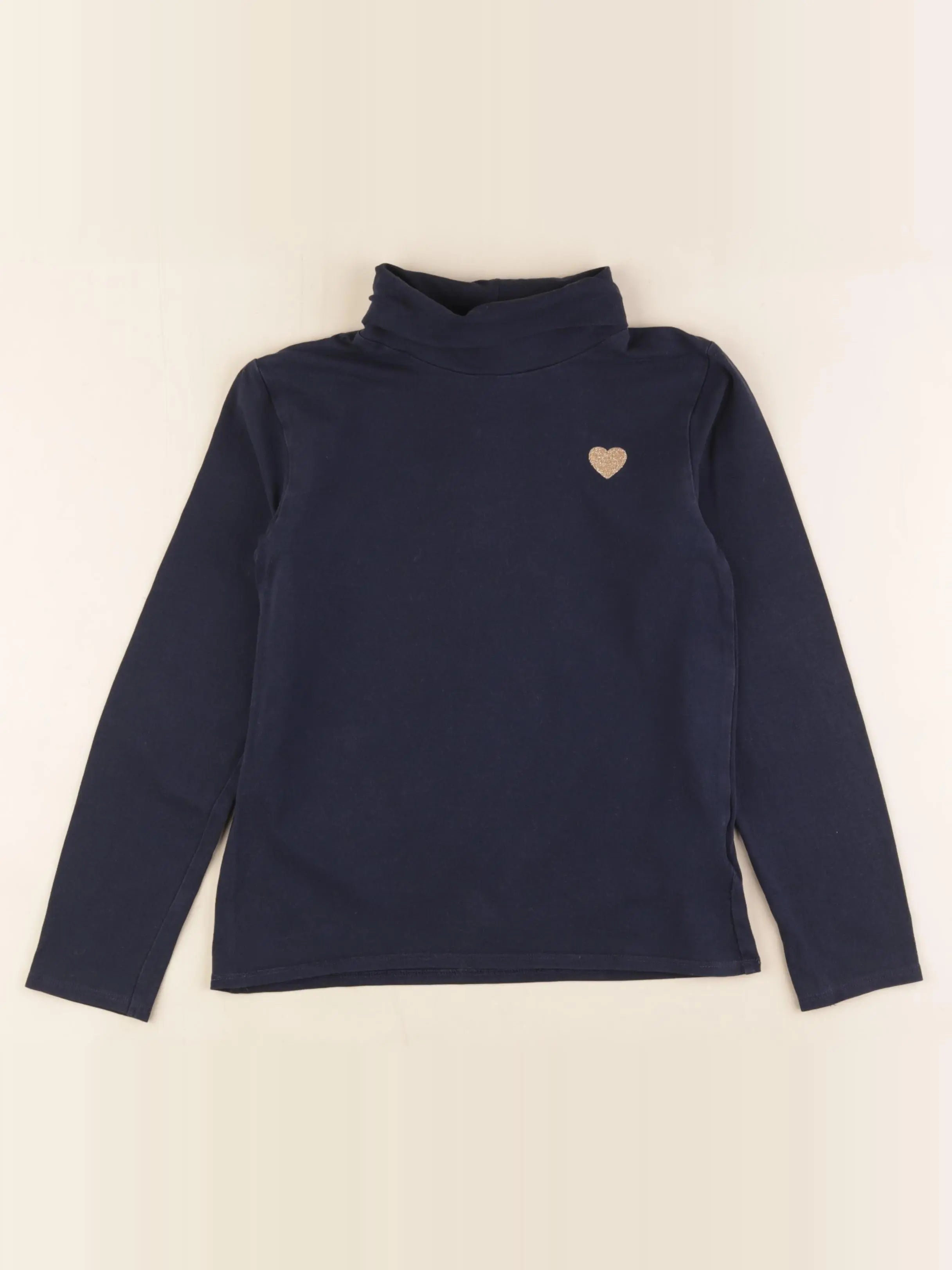 Vertbaudet - sous-pull bleu - 8 ans