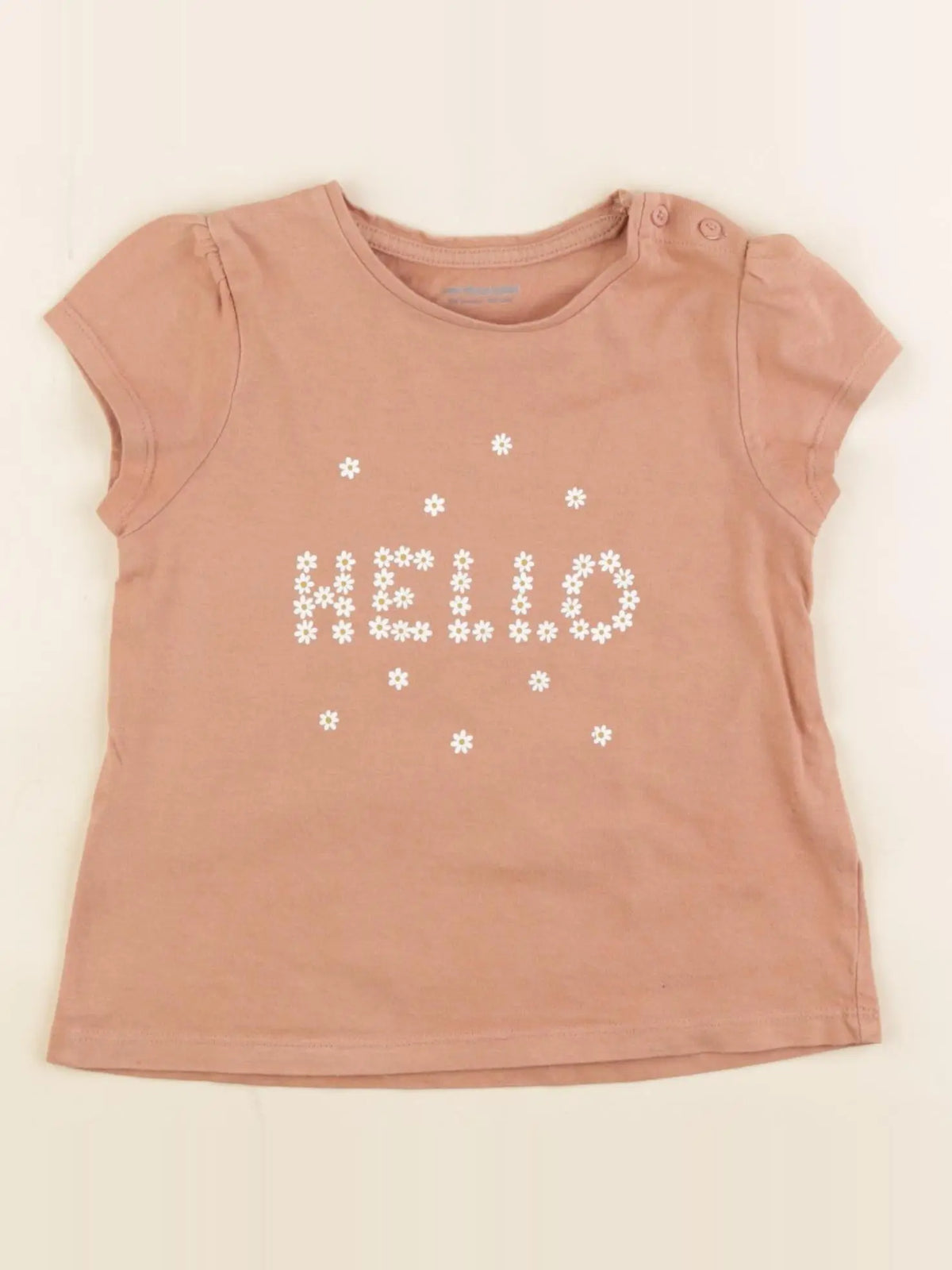 Vertbaudet - tee-shirt marron - 36 mois
