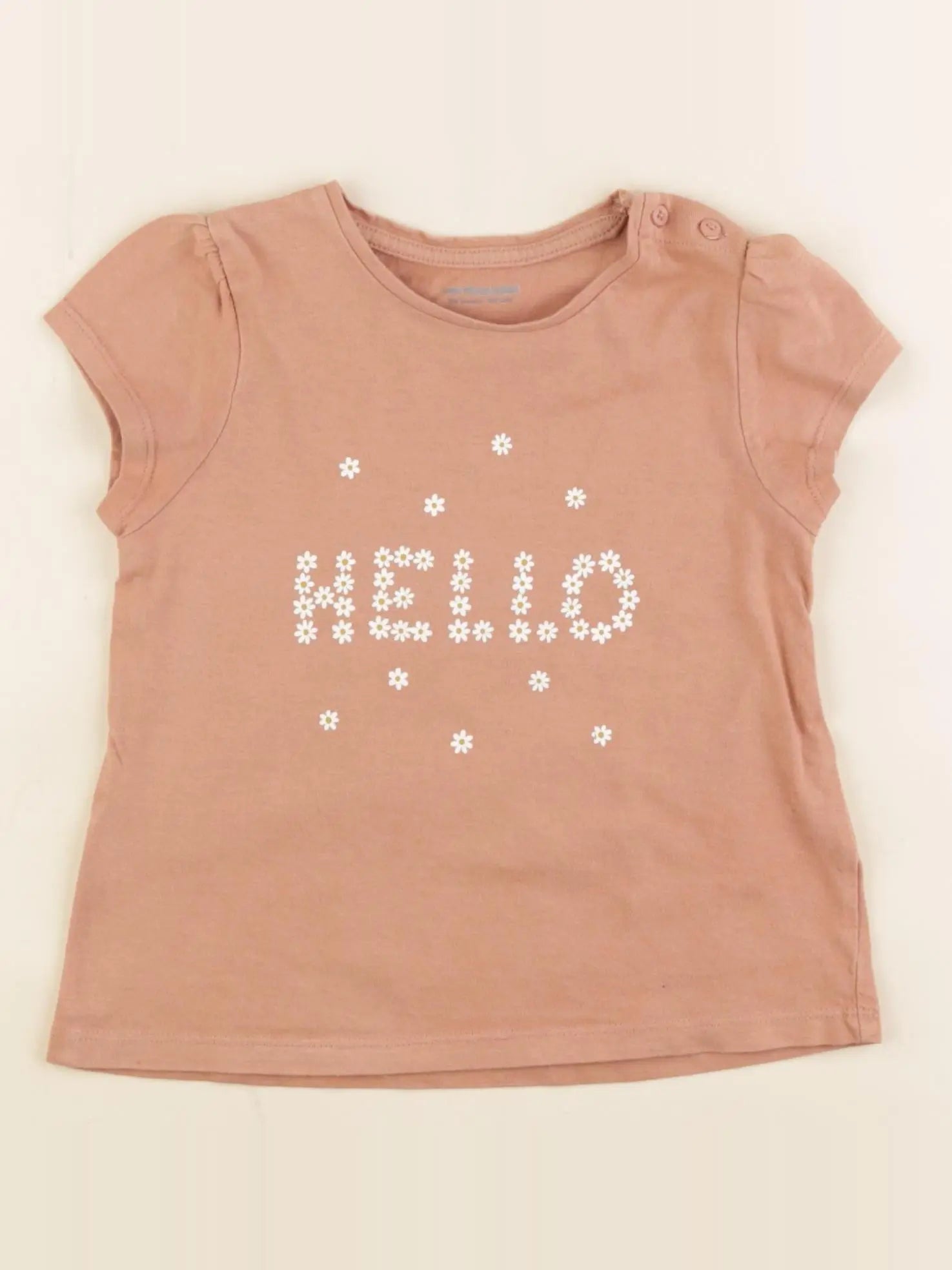 Vertbaudet - tee-shirt marron - 36 mois