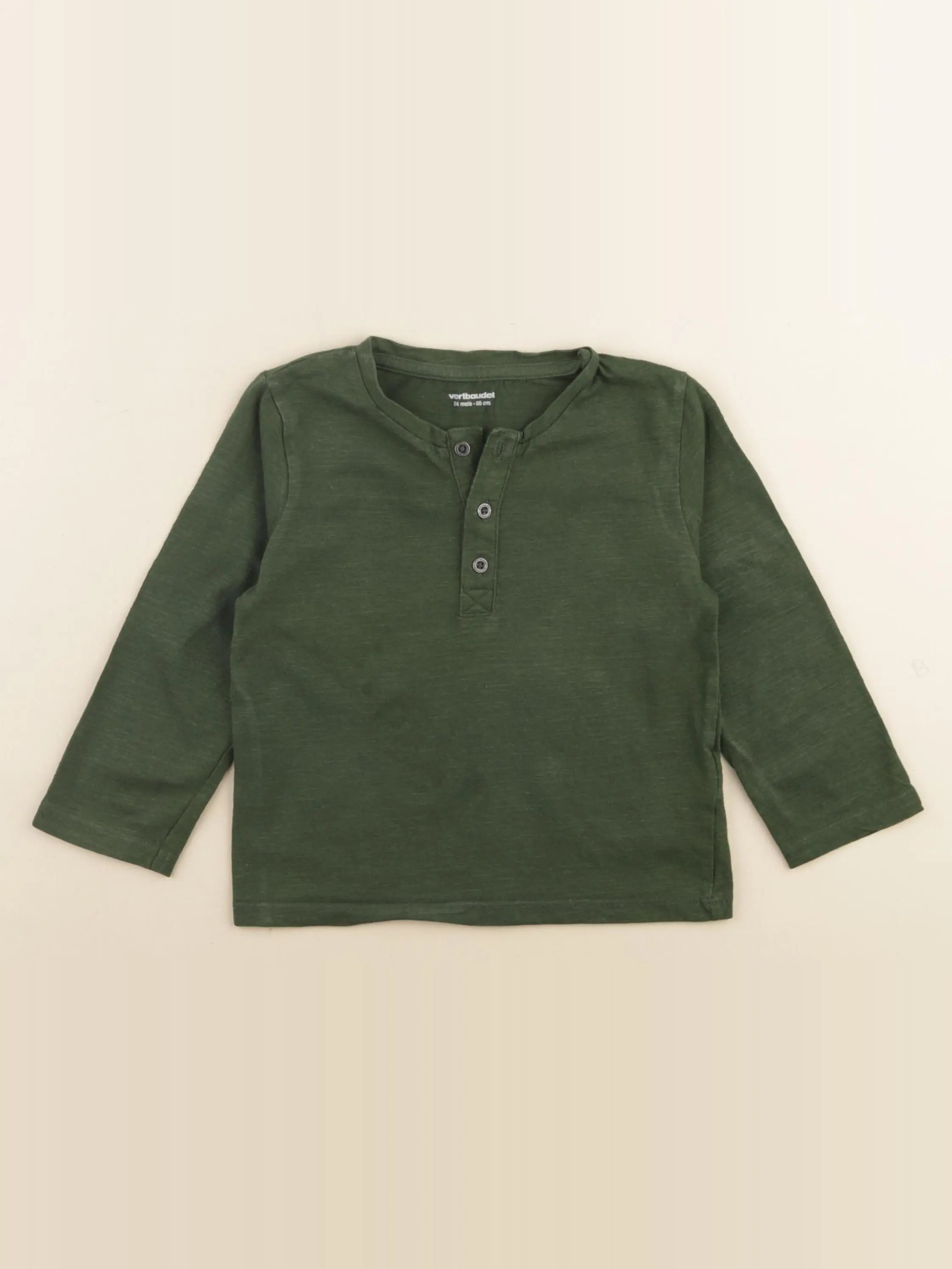 Vertbaudet - tee-shirt vert - 24 mois