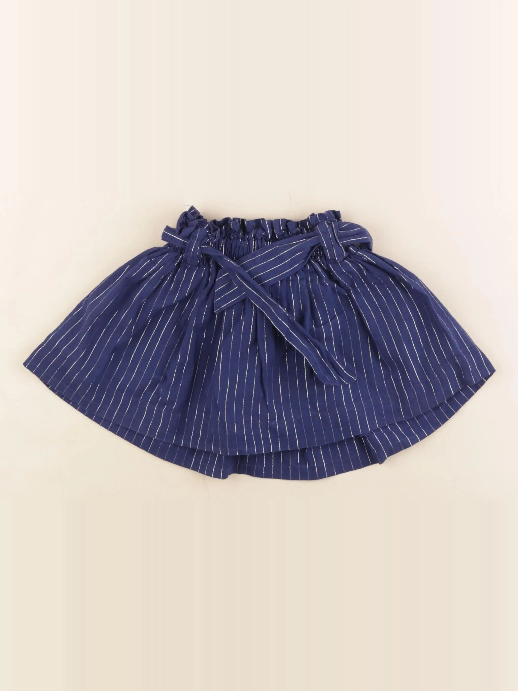 Vertbaudet - jupe bleu, argent - 18 mois