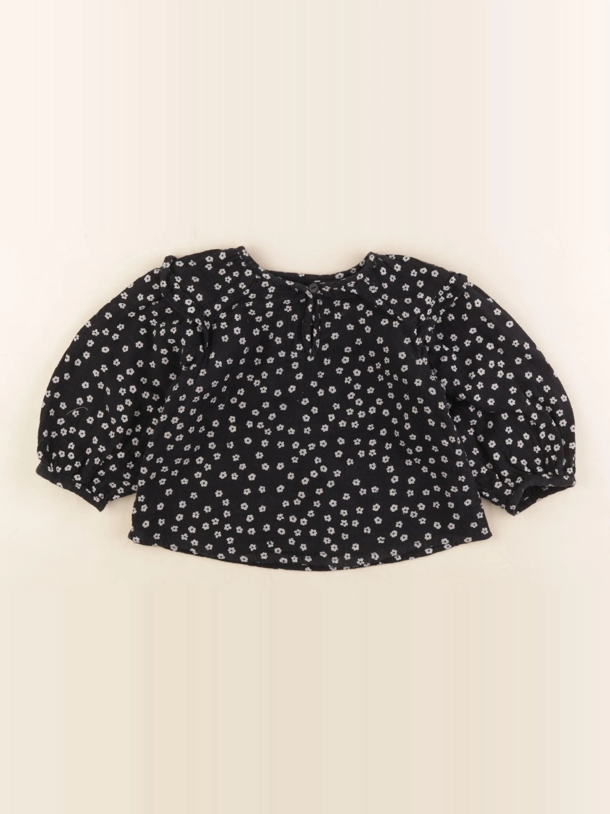Zara - blouse noir - 18/24 mois