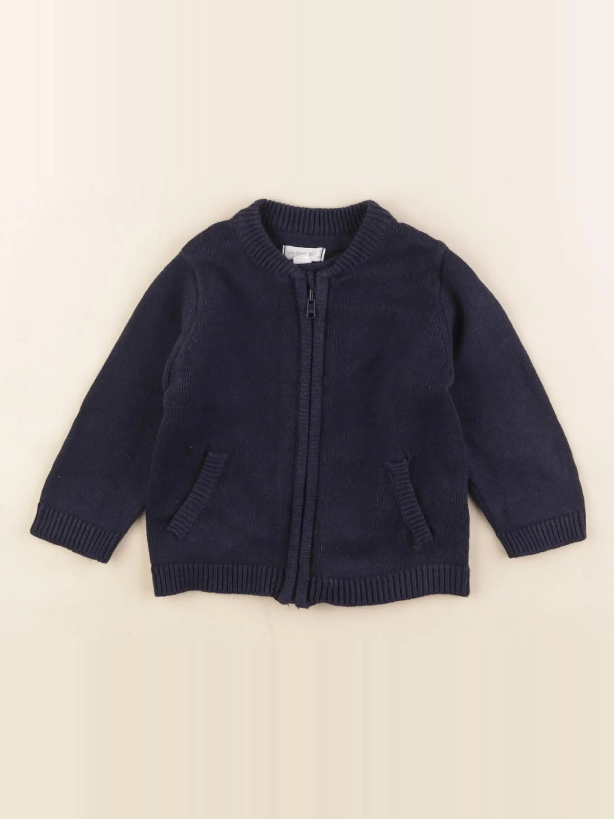 Vertbaudet - gilet bleu - 6 mois