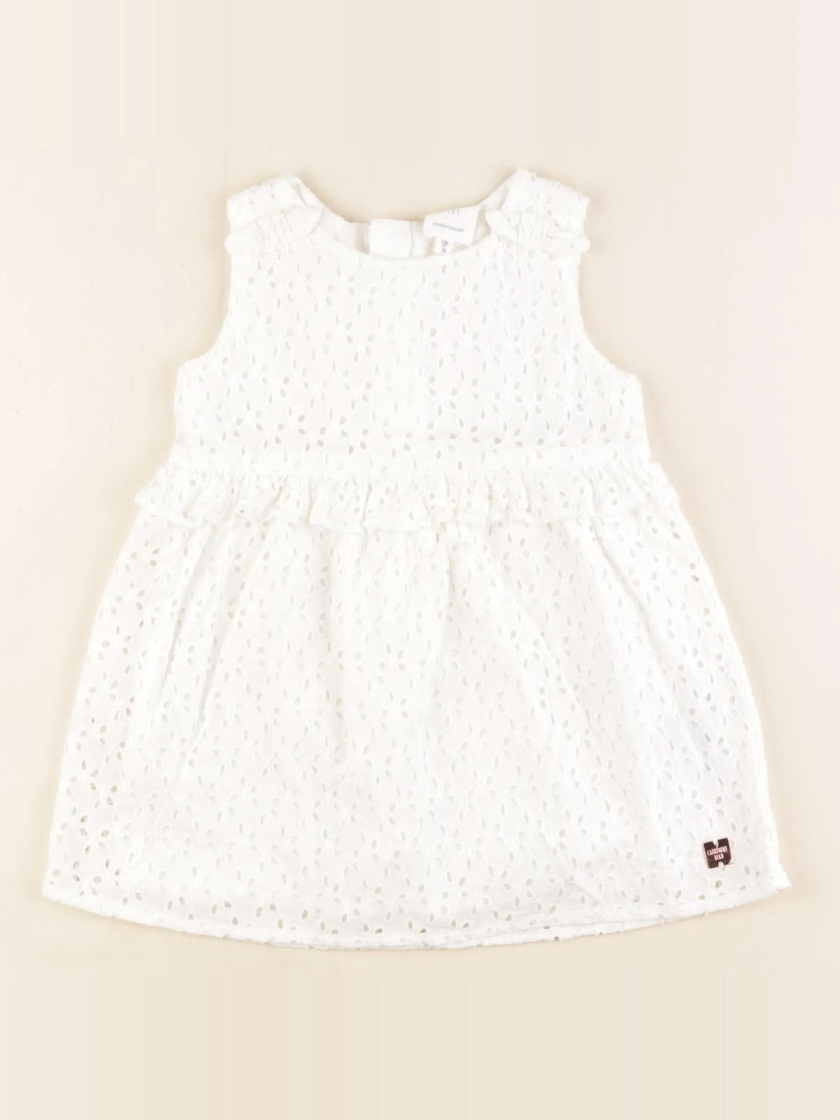 Carrément Beau - robe blanc - 12 mois