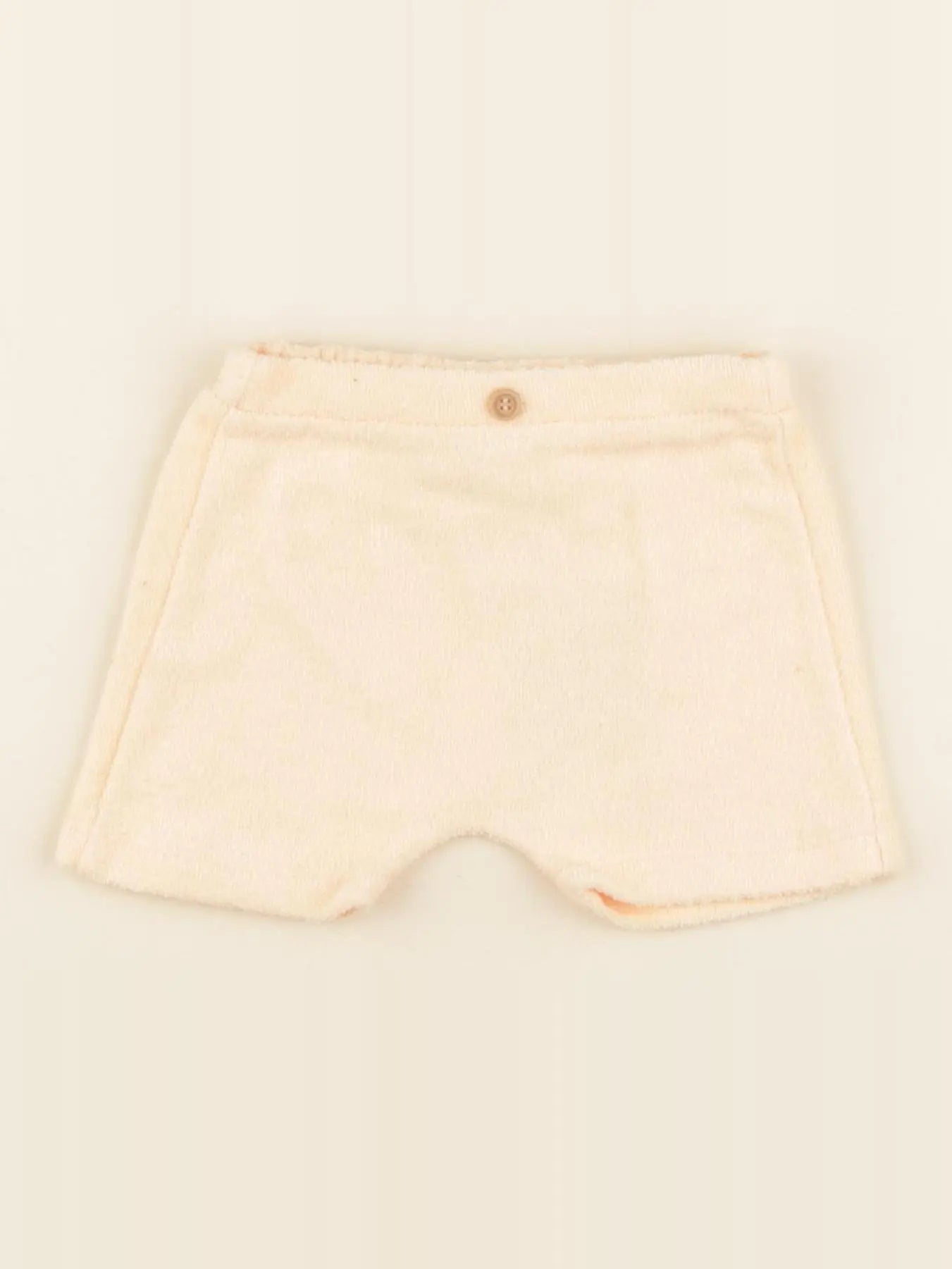 short GASPARD éponge orange- 3/6 mois