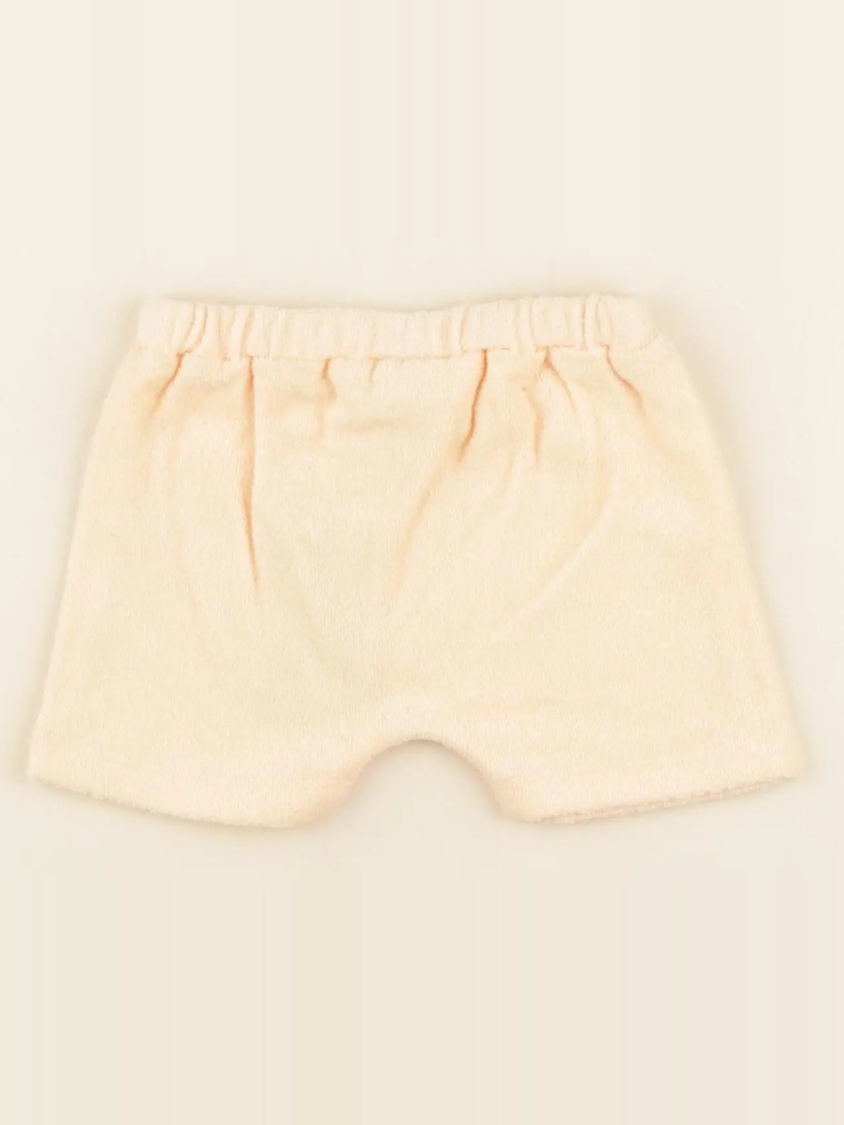short GASPARD éponge orange- 3/6 mois