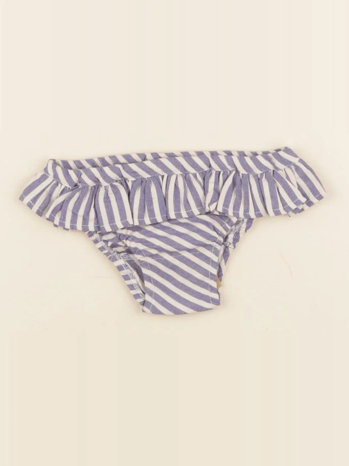 Maillot de bain coton JULIETTE rayé bleu