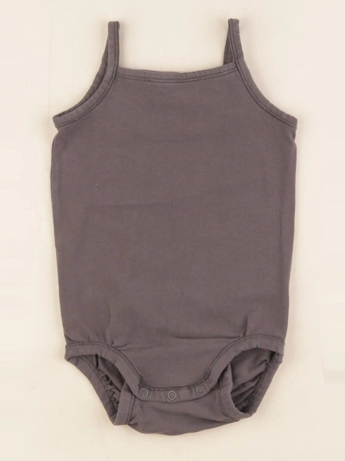 H&M - body gris - 9/12 mois