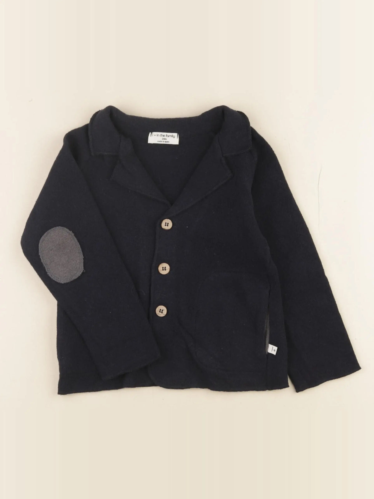 1+ In the family - gilet bleu - 24 mois