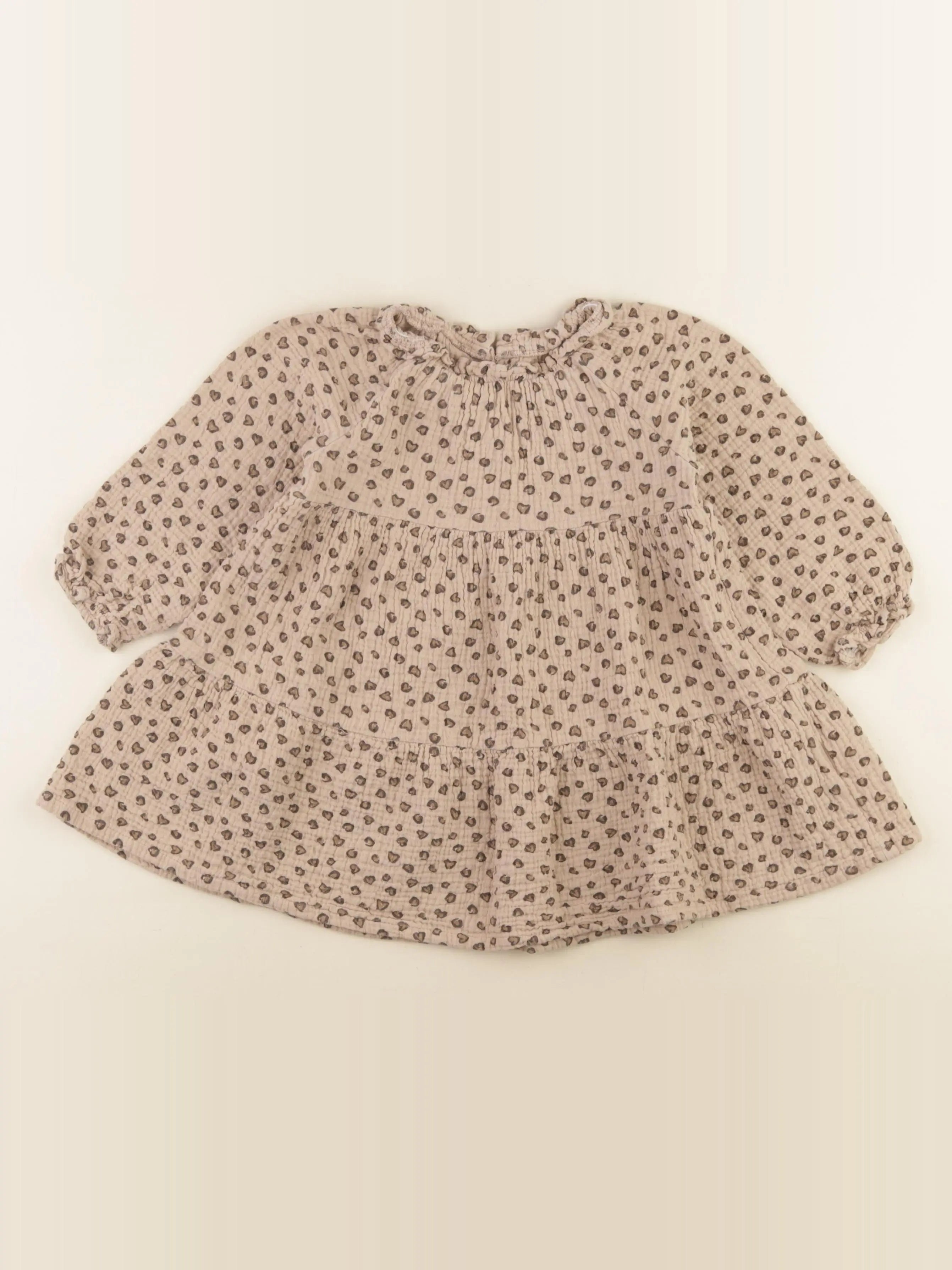 Vertbaudet - robe marron - 36 mois