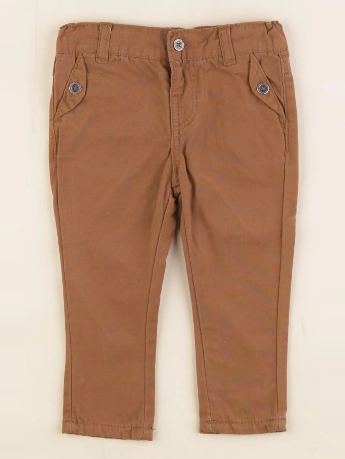 Vertbaudet - pantalon marron - 6 mois