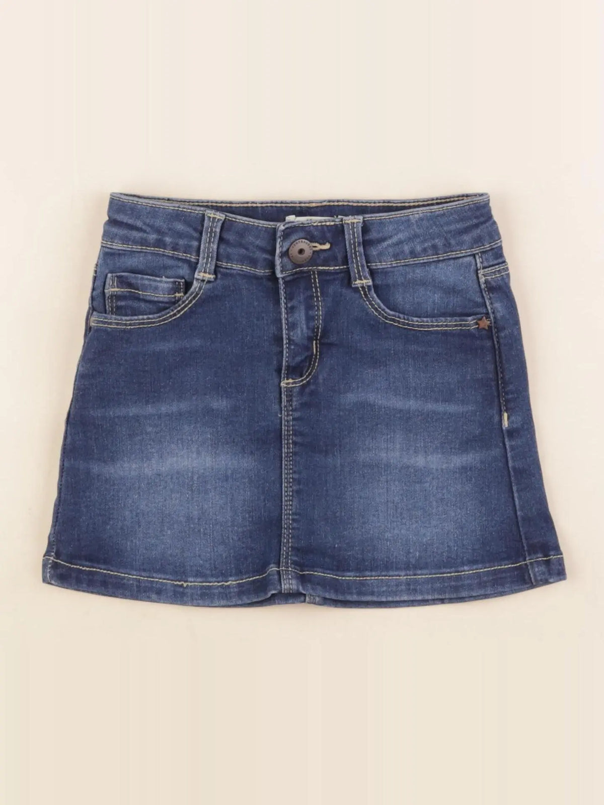 Vertbaudet - jupe bleu - 4 ans