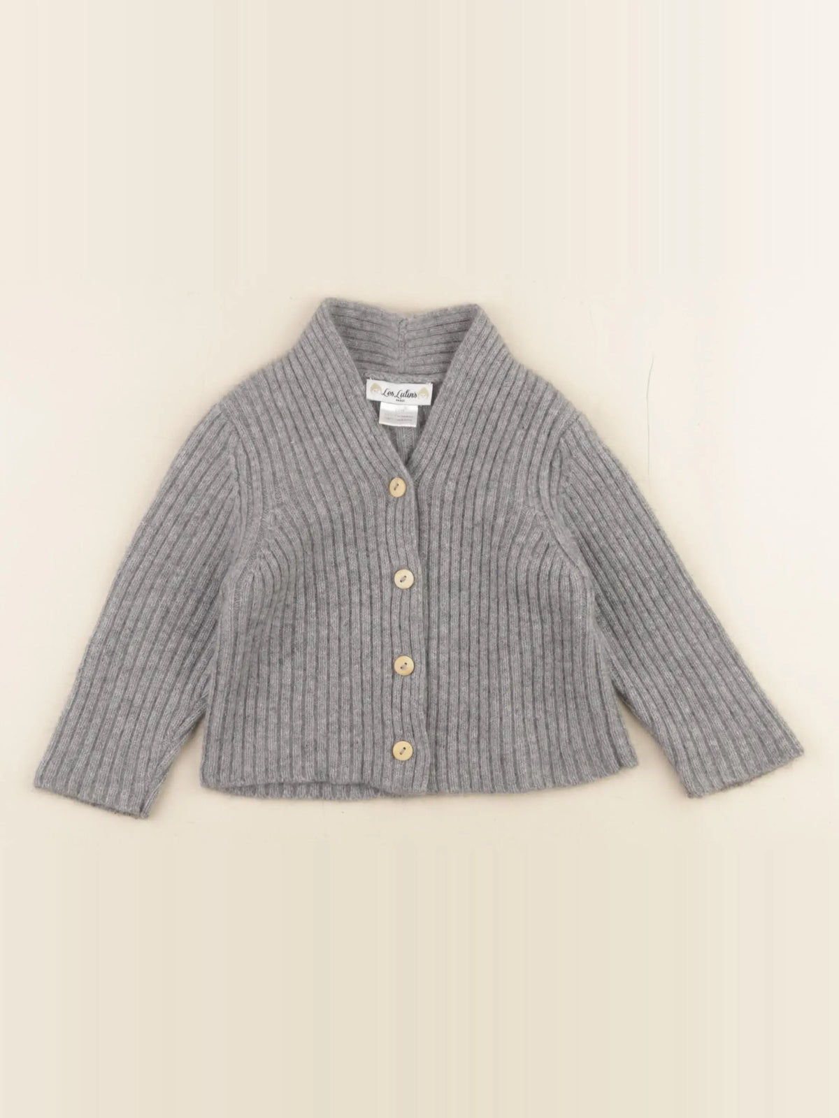 Les Lutins Paris - gilet gris - 12 mois