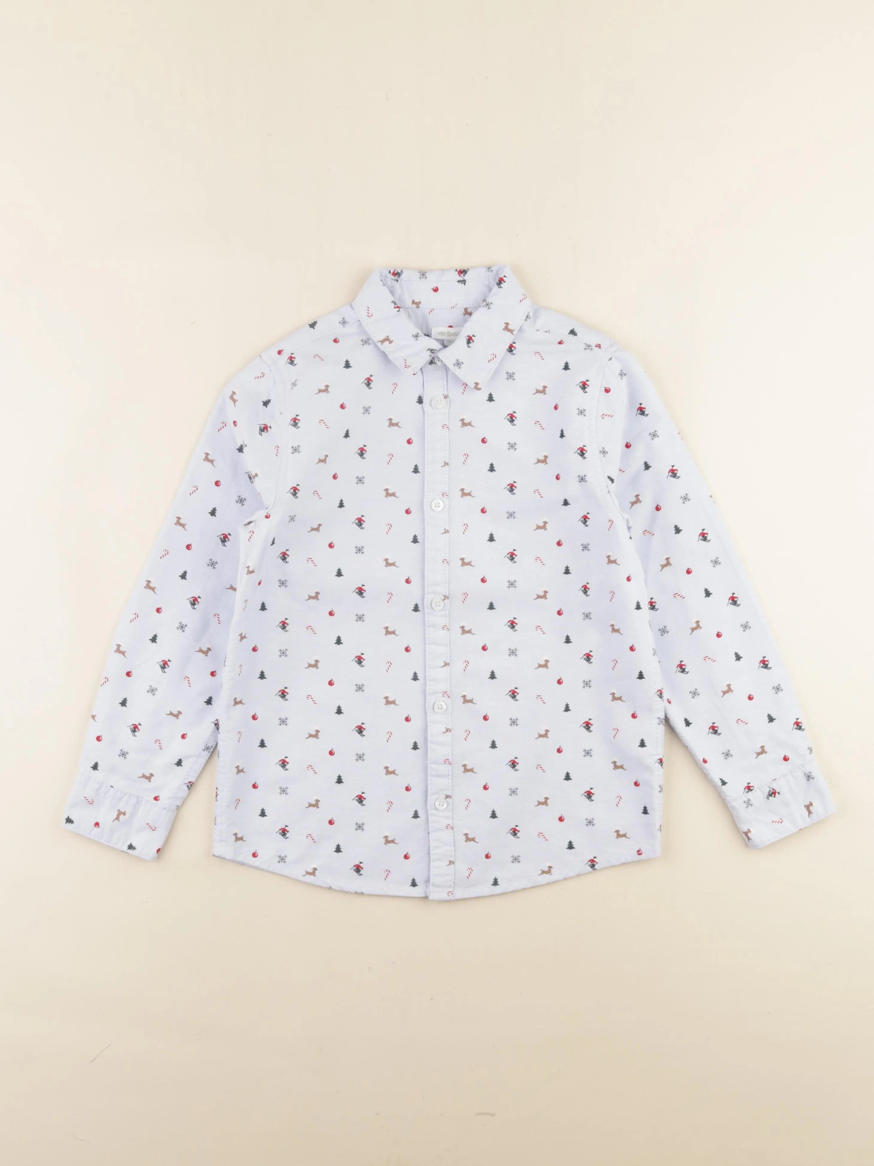 Vertbaudet - chemise bleu - 8 ans