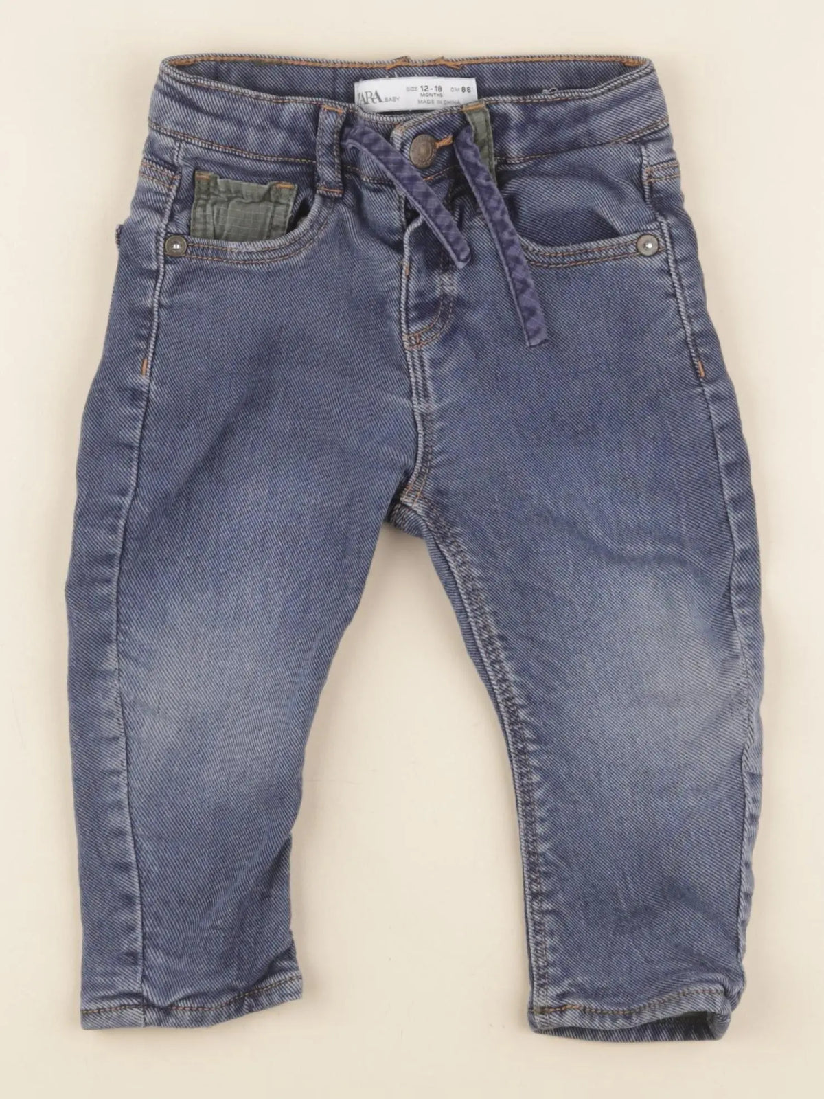 Zara - jean bleu - 12/18 mois
