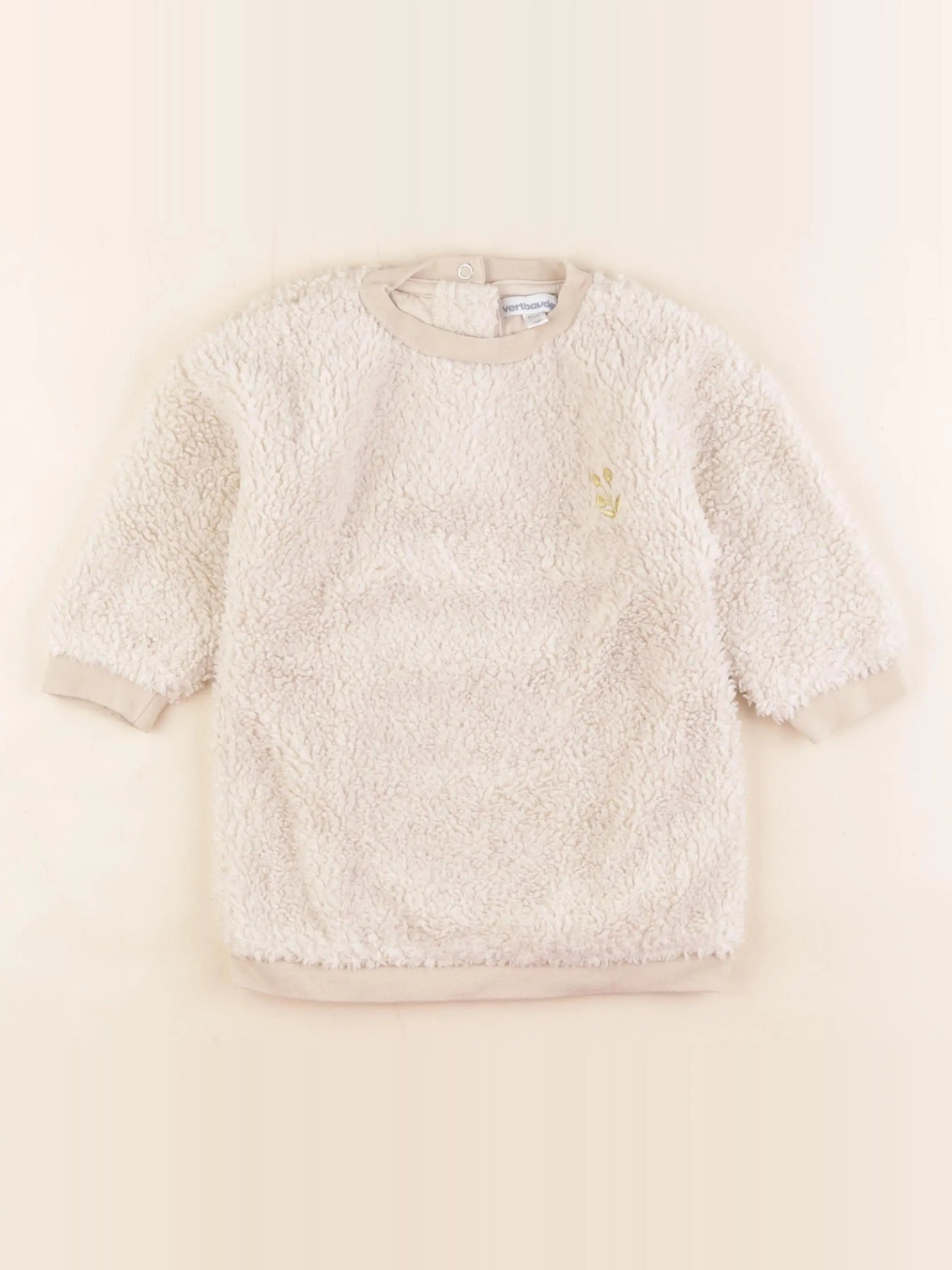 Vertbaudet - robe beige - 18 mois