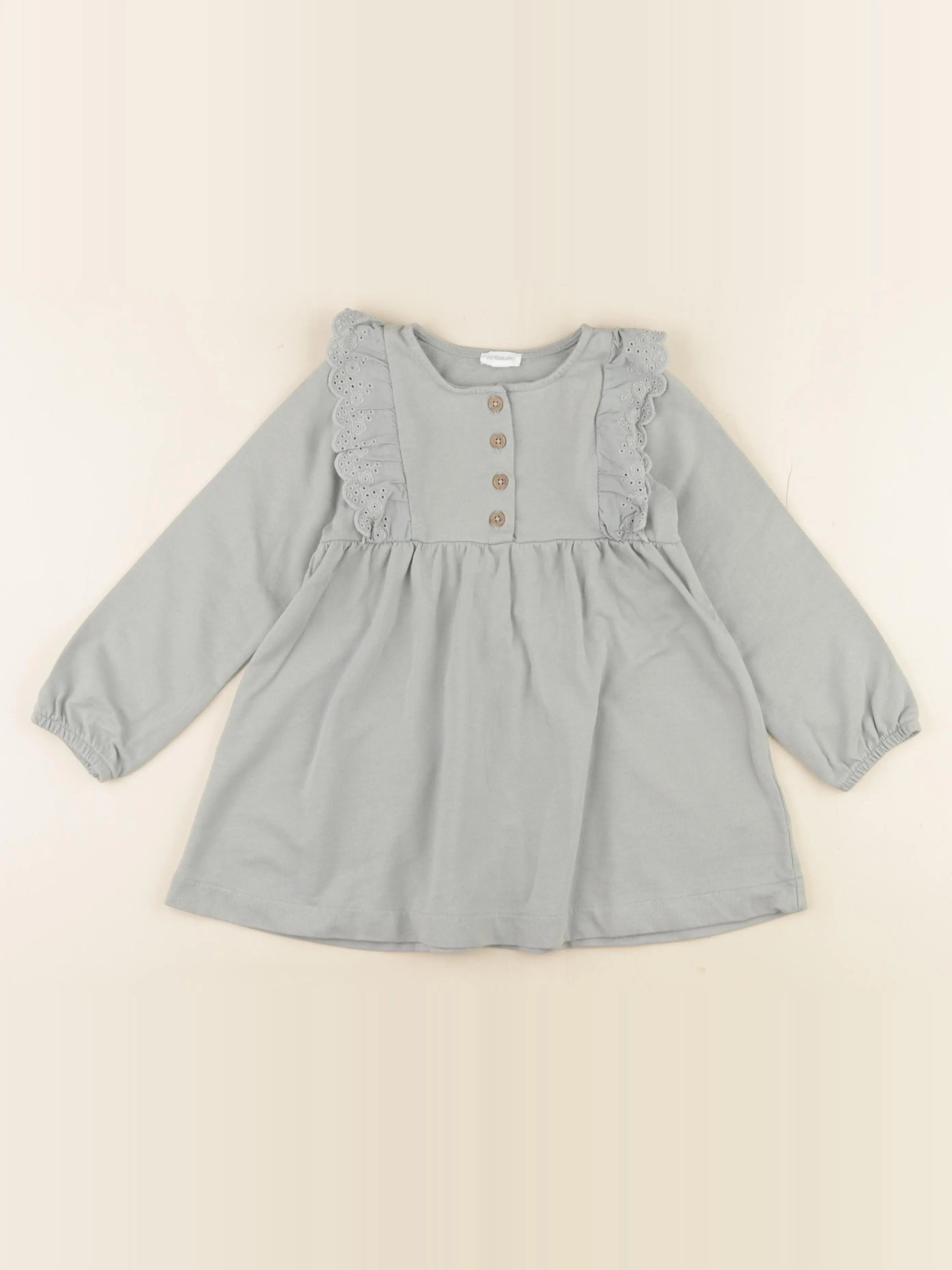 Vertbaudet - robe vert - 36 mois