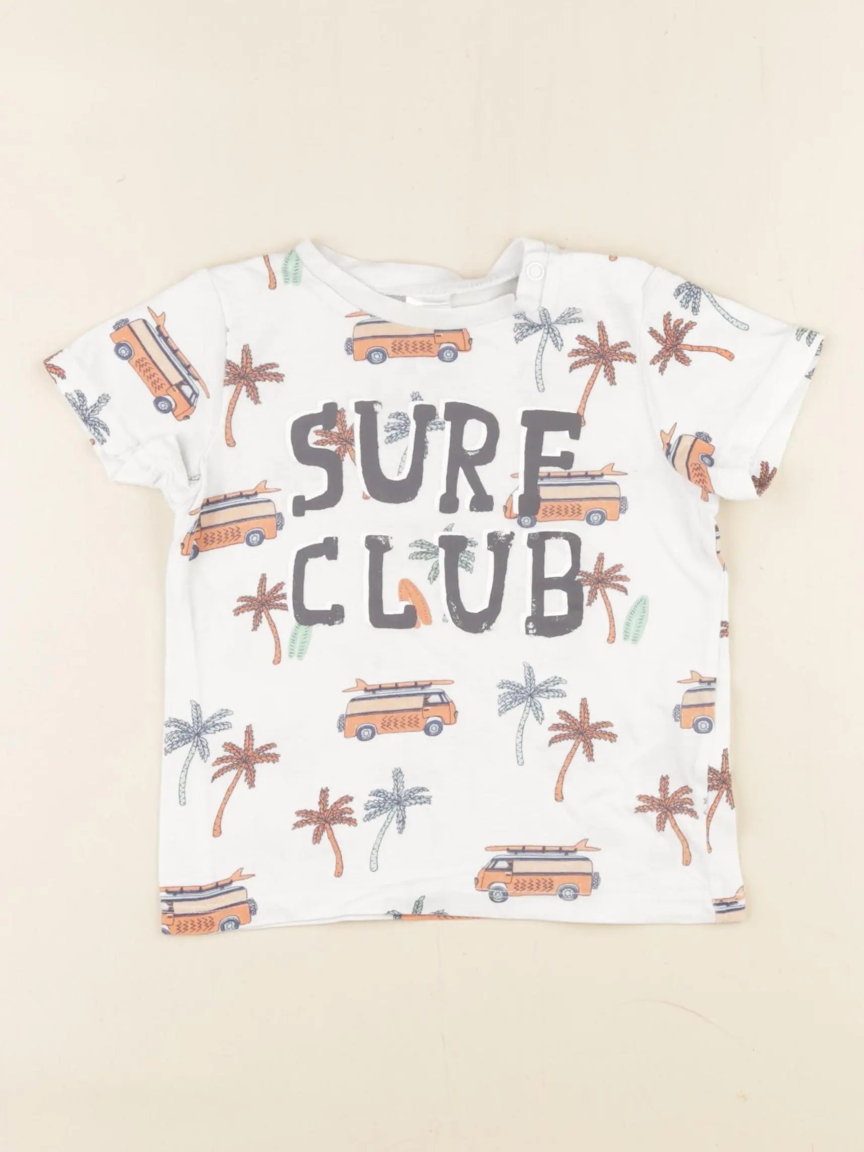 H&M - tee-shirt blanc - 6/9 mois