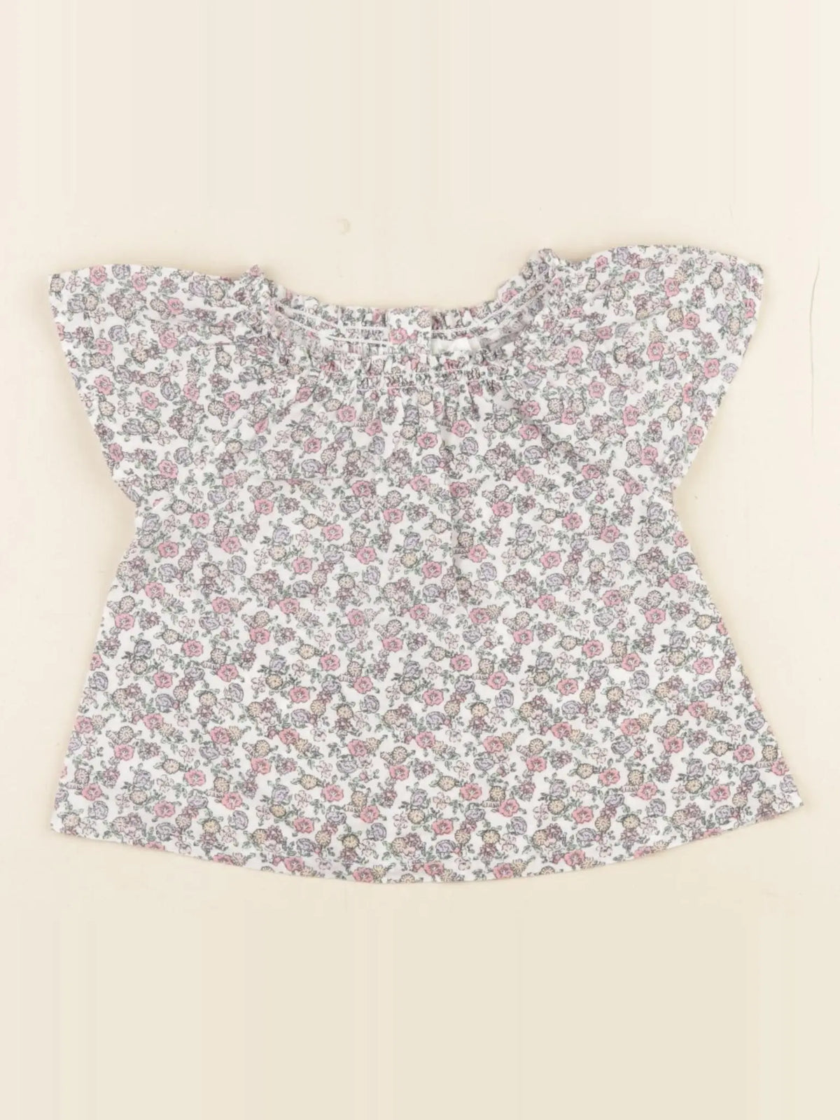 Vertbaudet - blouse multicolore - 6 mois