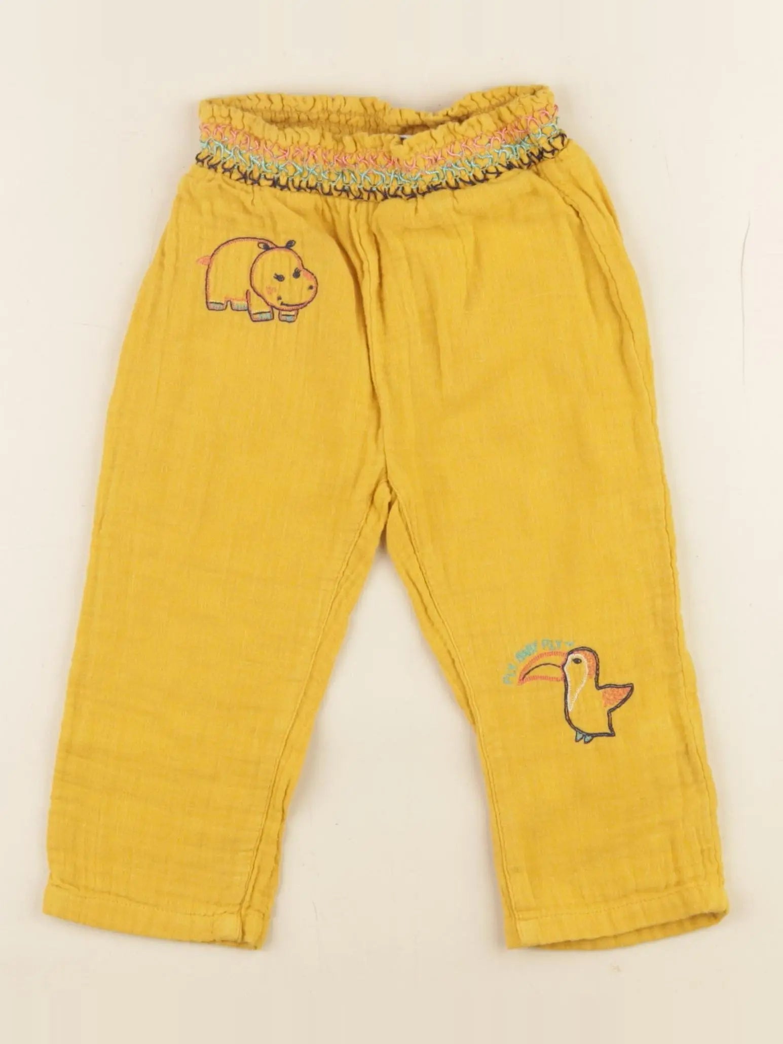 La Redoute - pantalon jaune - 12 mois