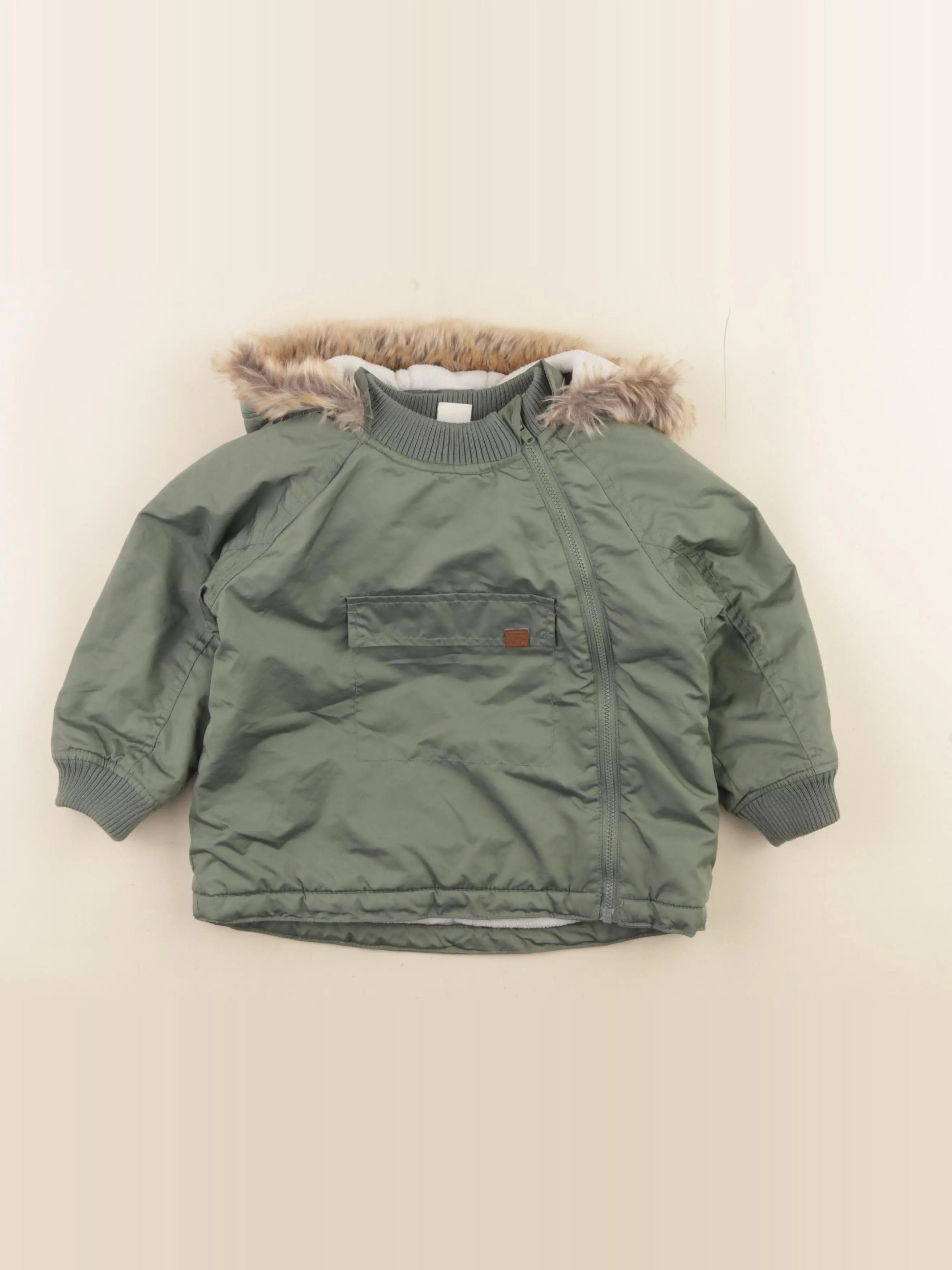 H&M - imperméable vert - 12/18 mois