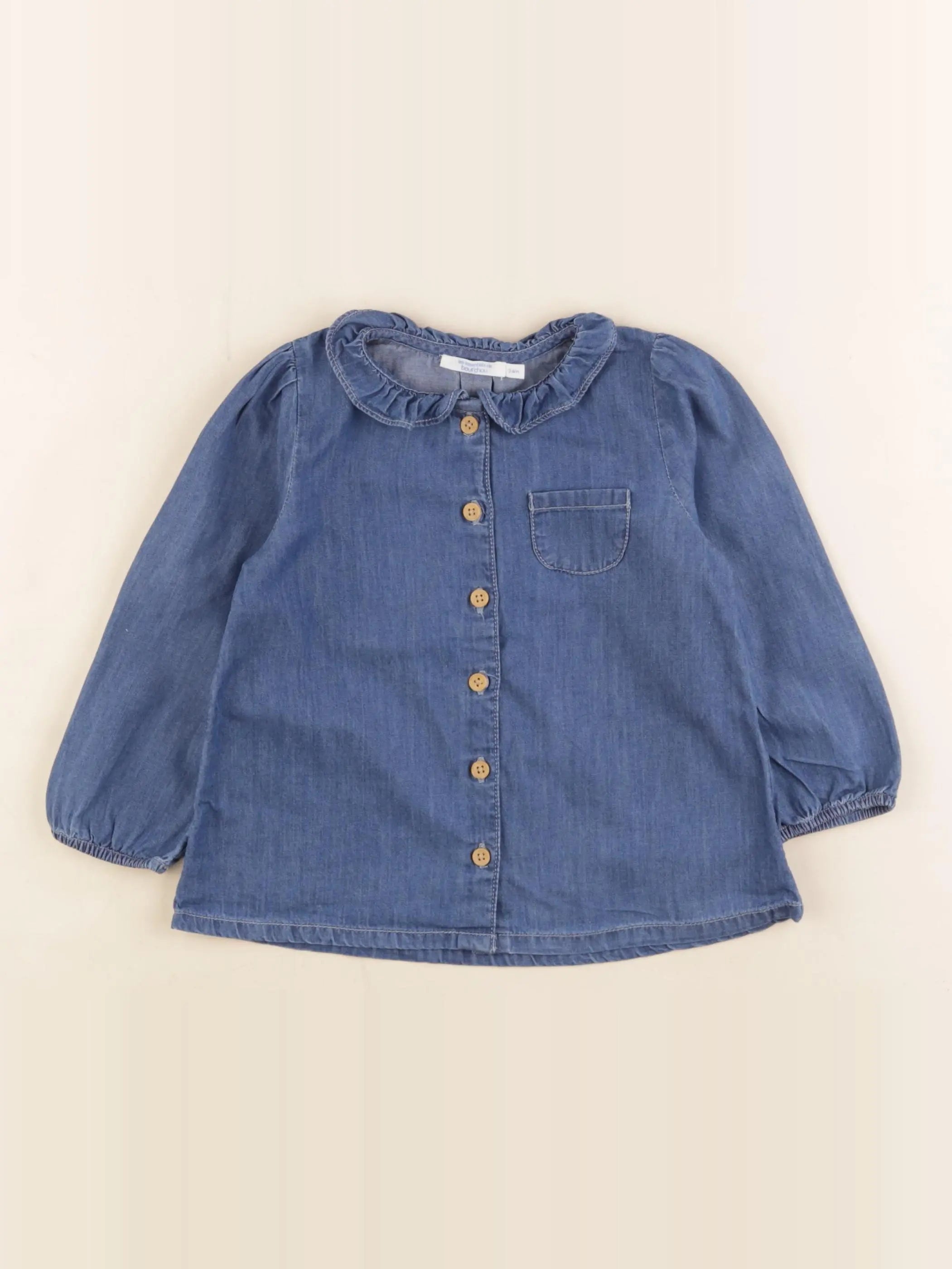 Boutchou - blouse bleu - 24 mois