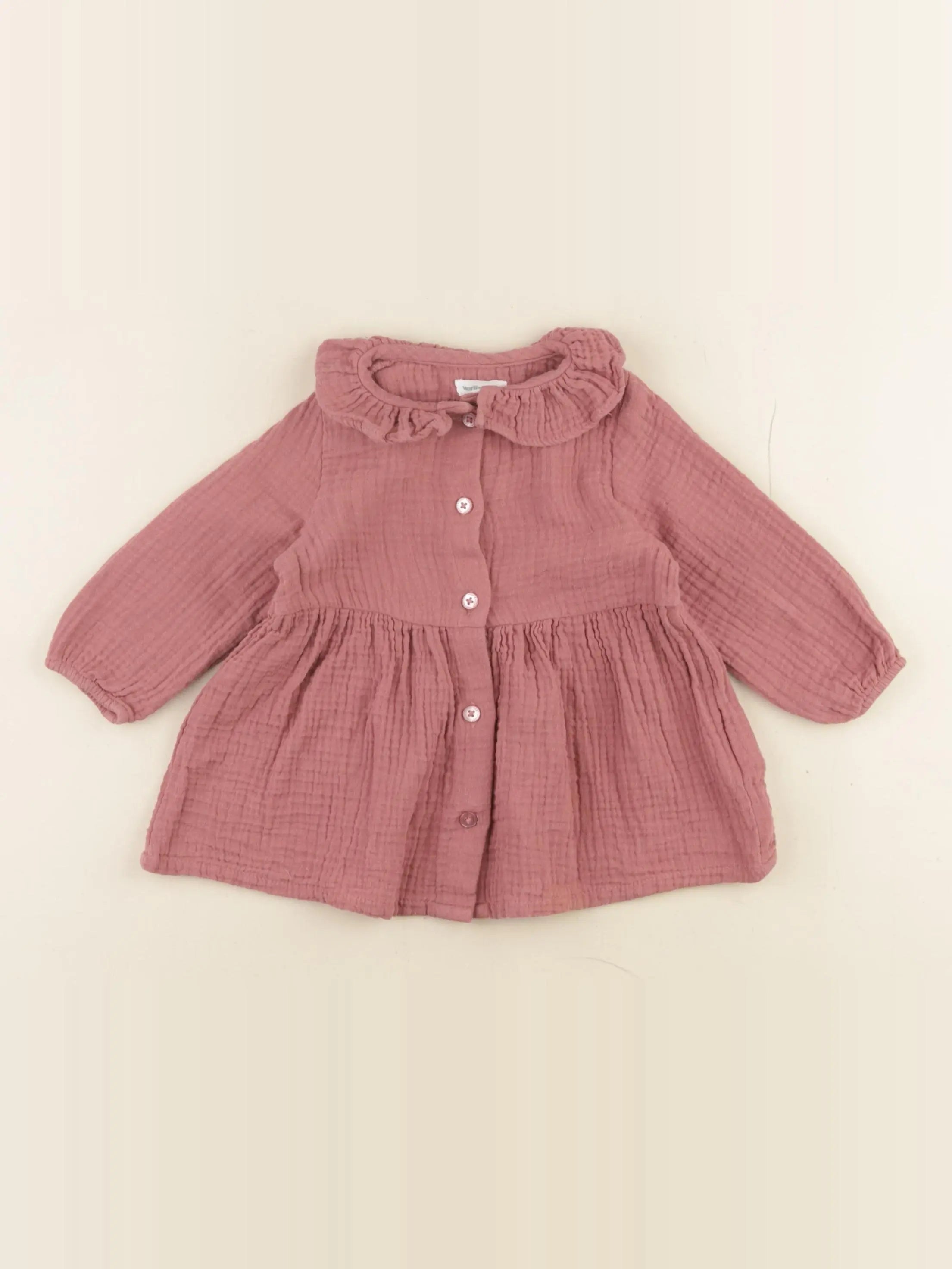 Vertbaudet - robe rose - 6 mois
