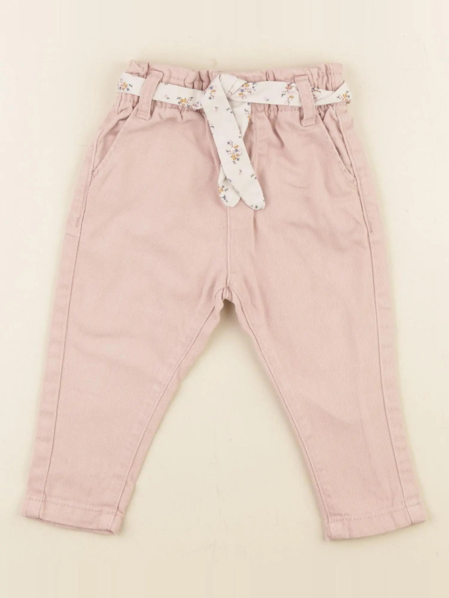 Vertbaudet - jean rose - 9 mois