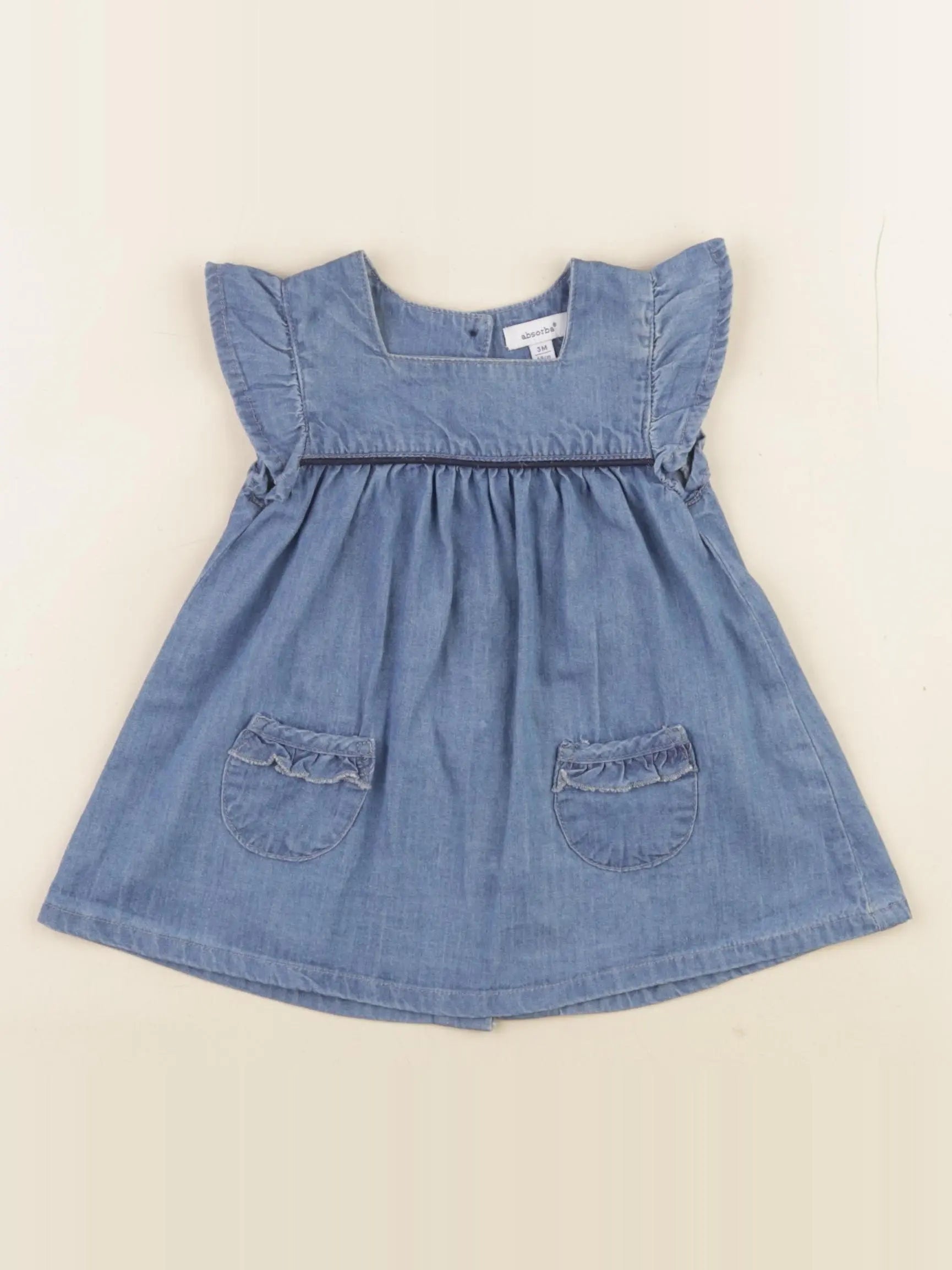 Absorba - robe bleu - 3 mois