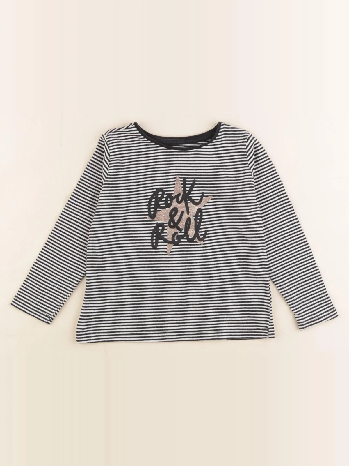 Vertbaudet - tee-shirt noir - 4 ans
