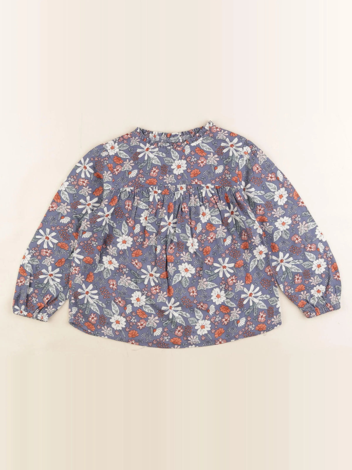 Vertbaudet - blouse bleu - 4 ans