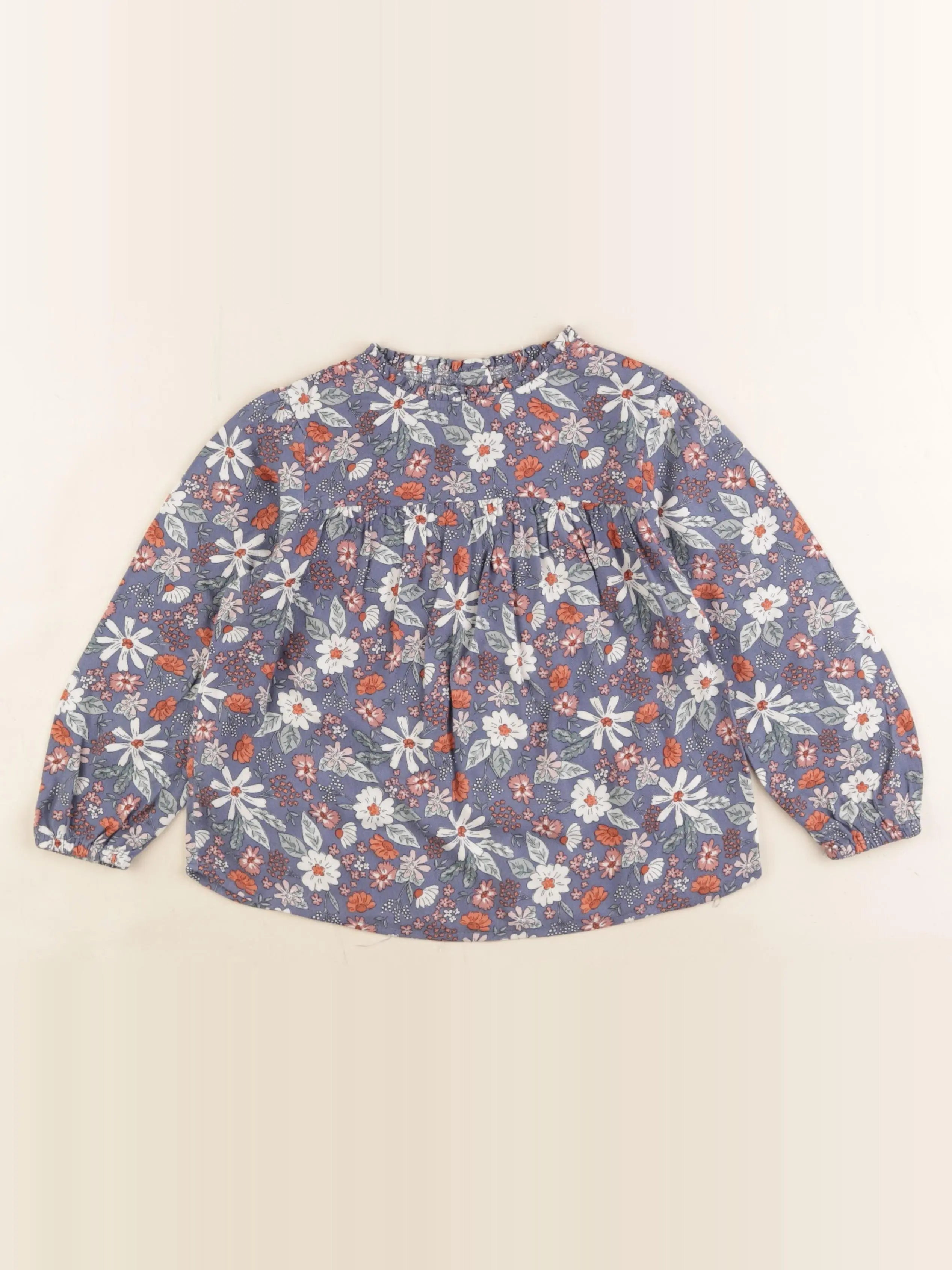 Vertbaudet - blouse bleu - 4 ans