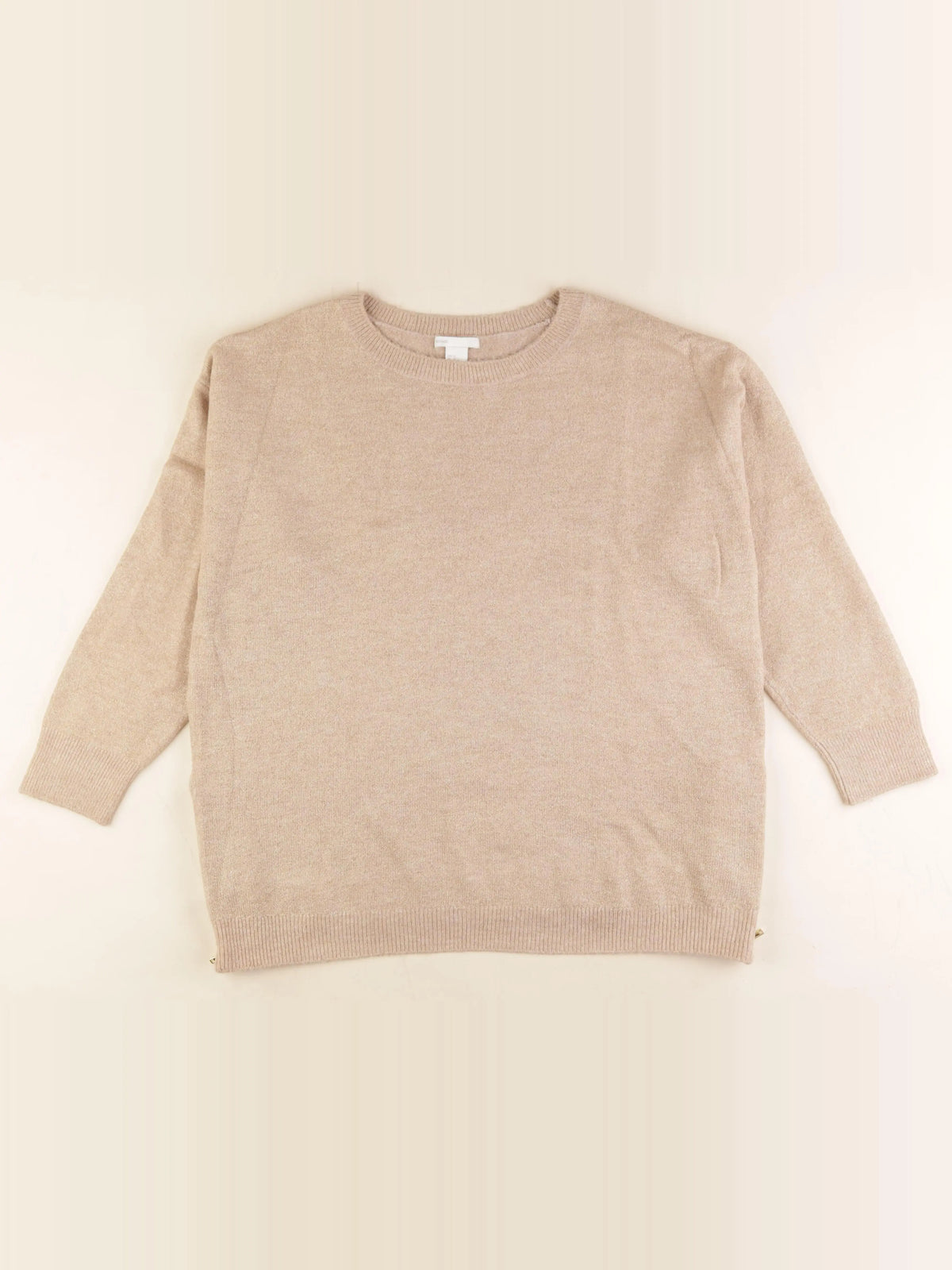 H&M - pull grossesse beige, or - xl