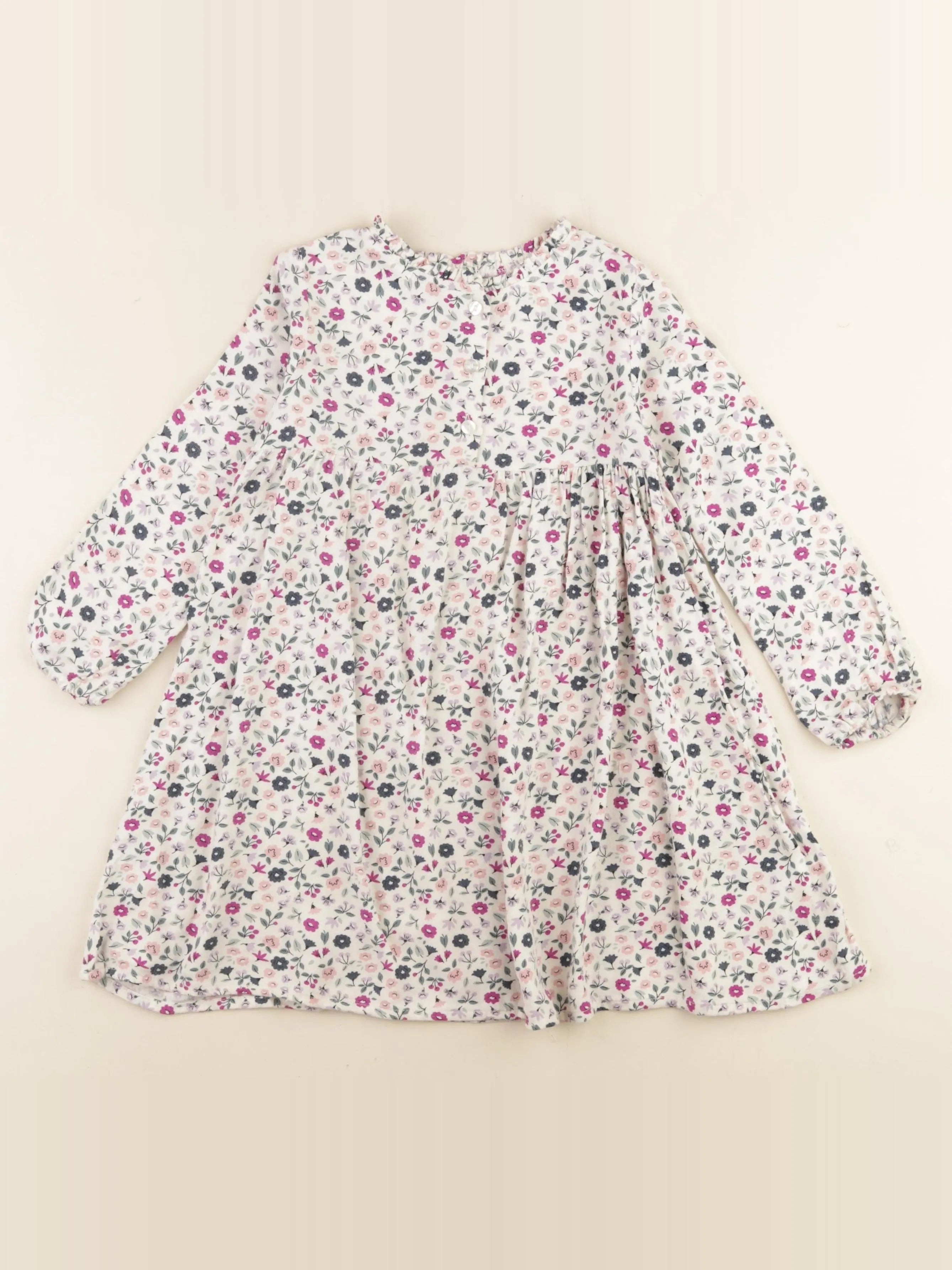 Vertbaudet - robe multicolore - 4 ans