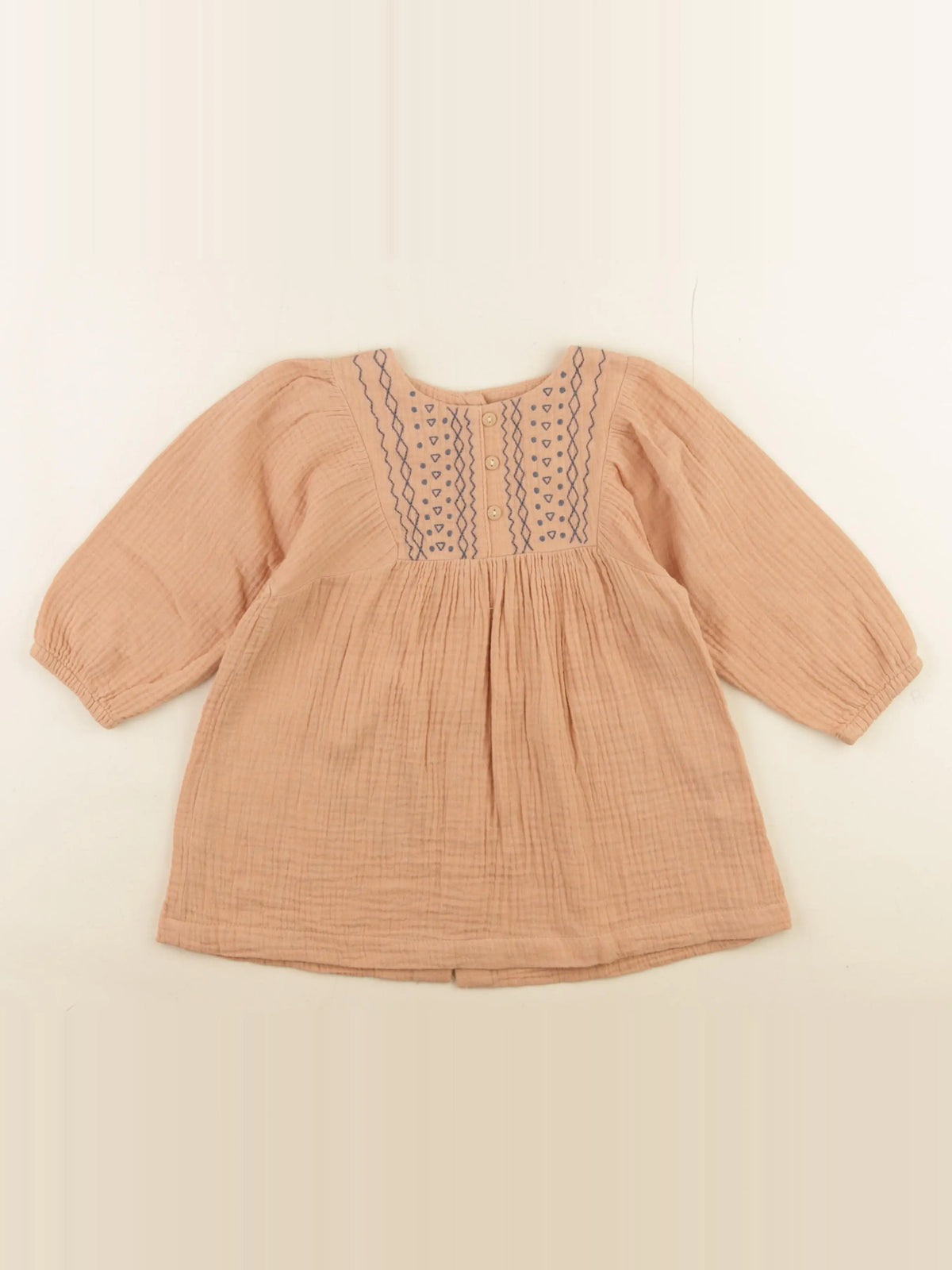 Vertbaudet - robe orange - 24 mois