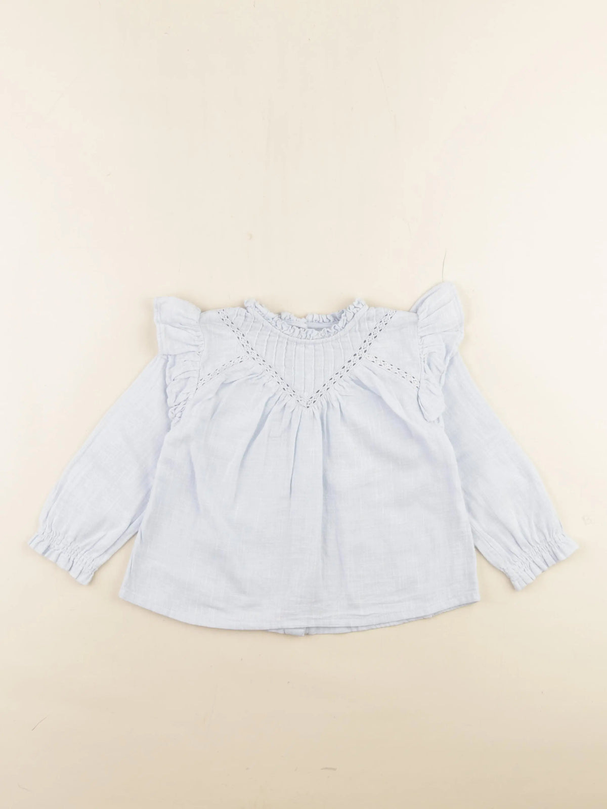 Vertbaudet - blouse bleu - 24 mois