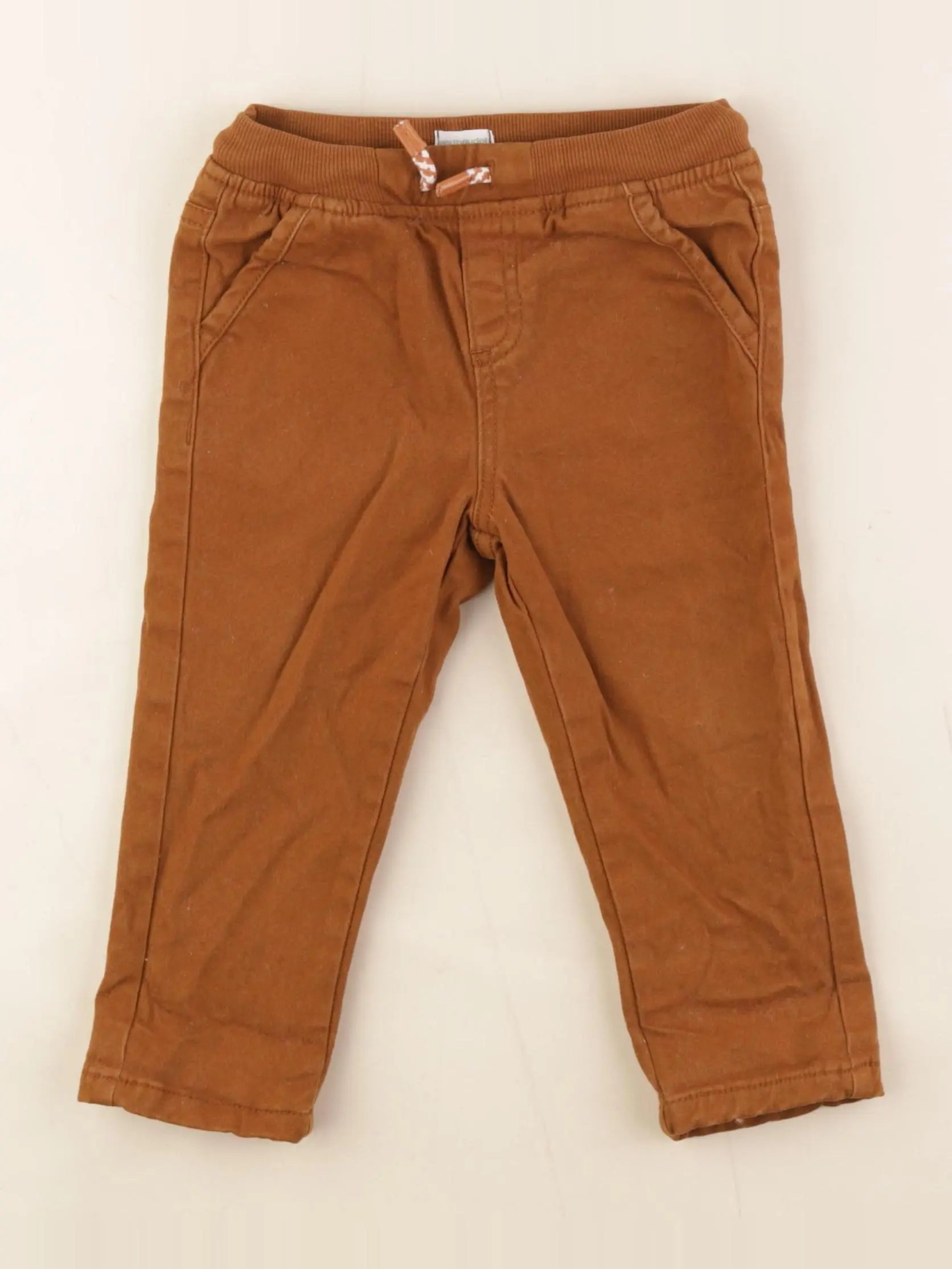Vertbaudet - pantalon marron - 24 mois