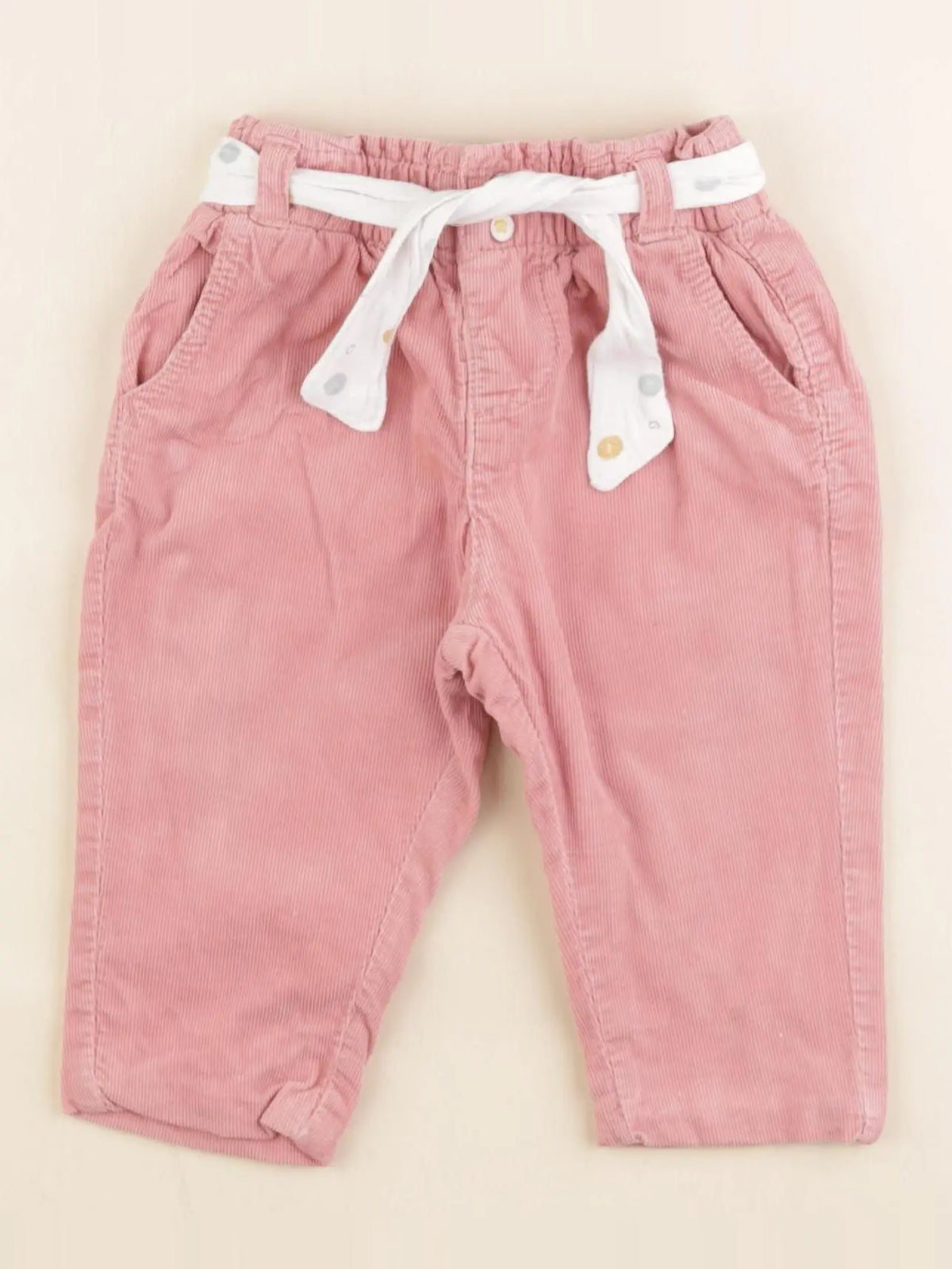 Vertbaudet - pantalon rose - 6 mois