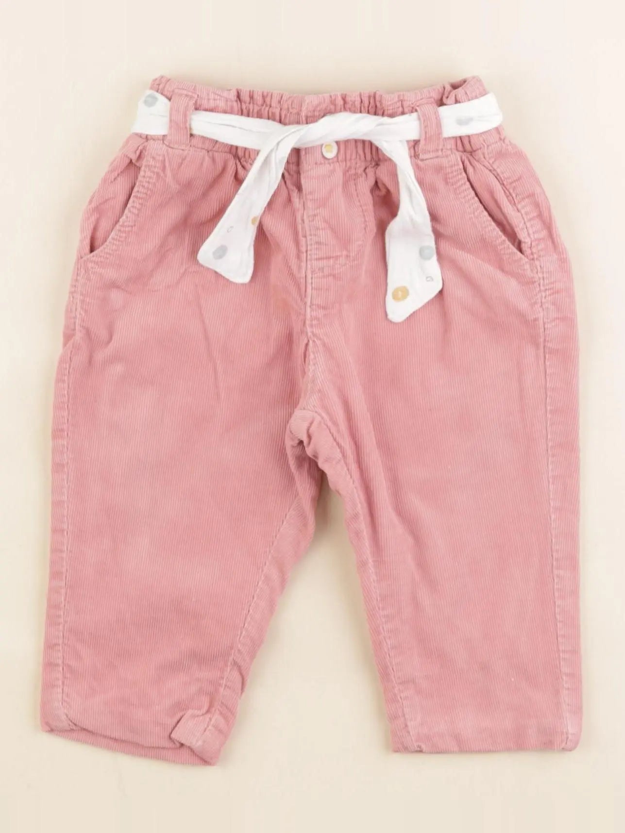 Vertbaudet - pantalon rose - 6 mois