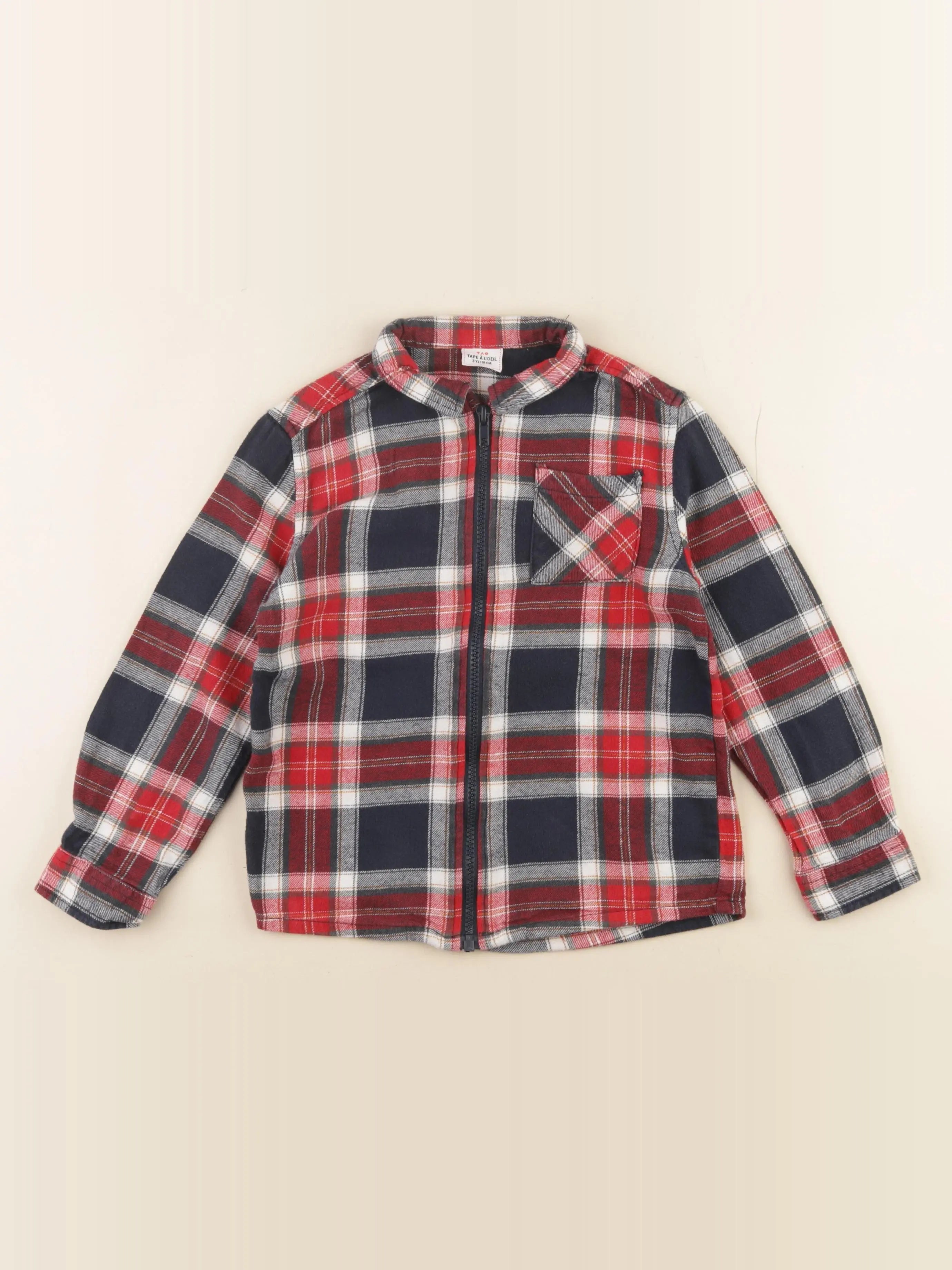 Tape à l'oeil - chemise rouge - 5 ans