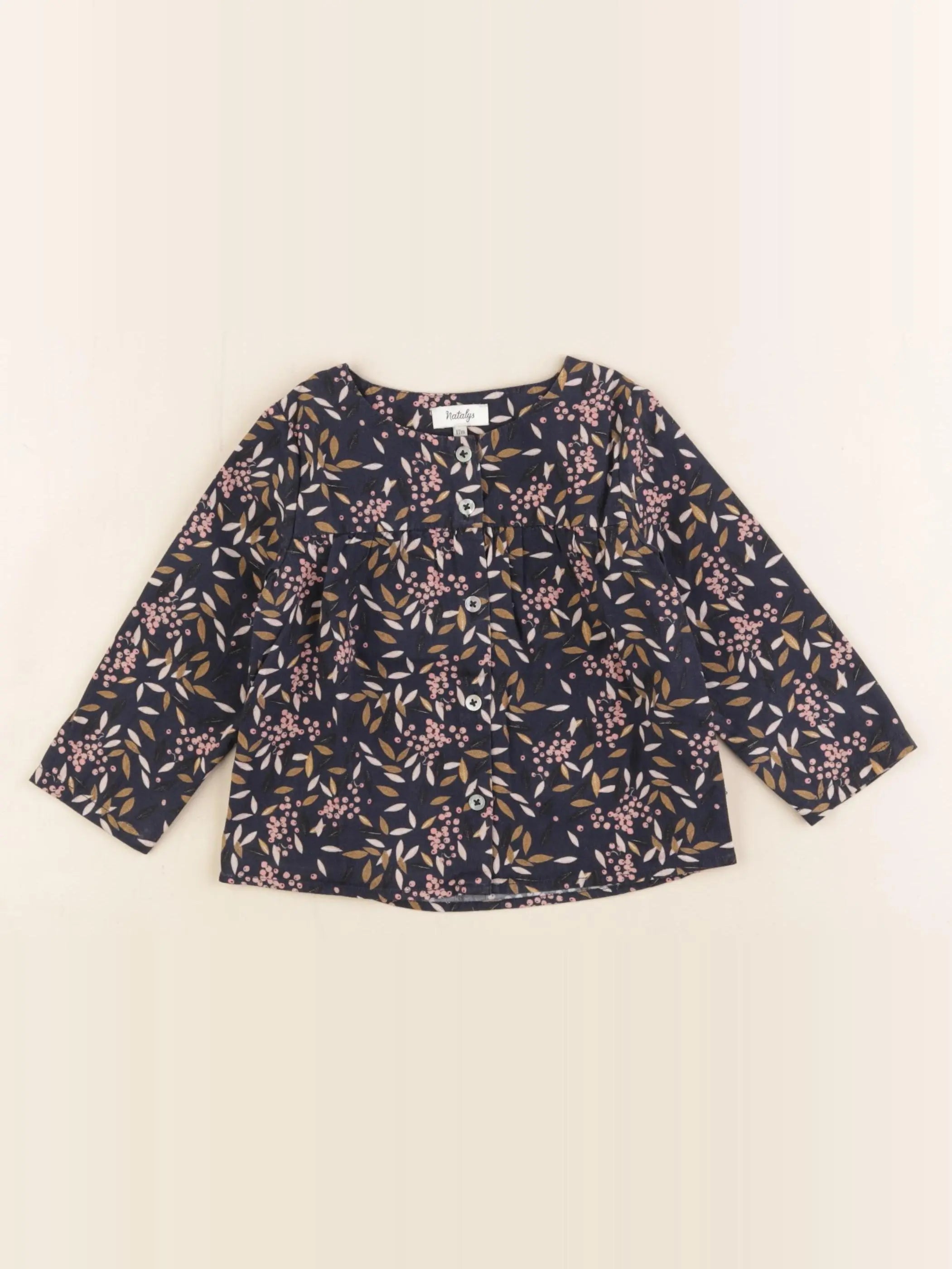 Natalys - blouse multicolore - 12 mois