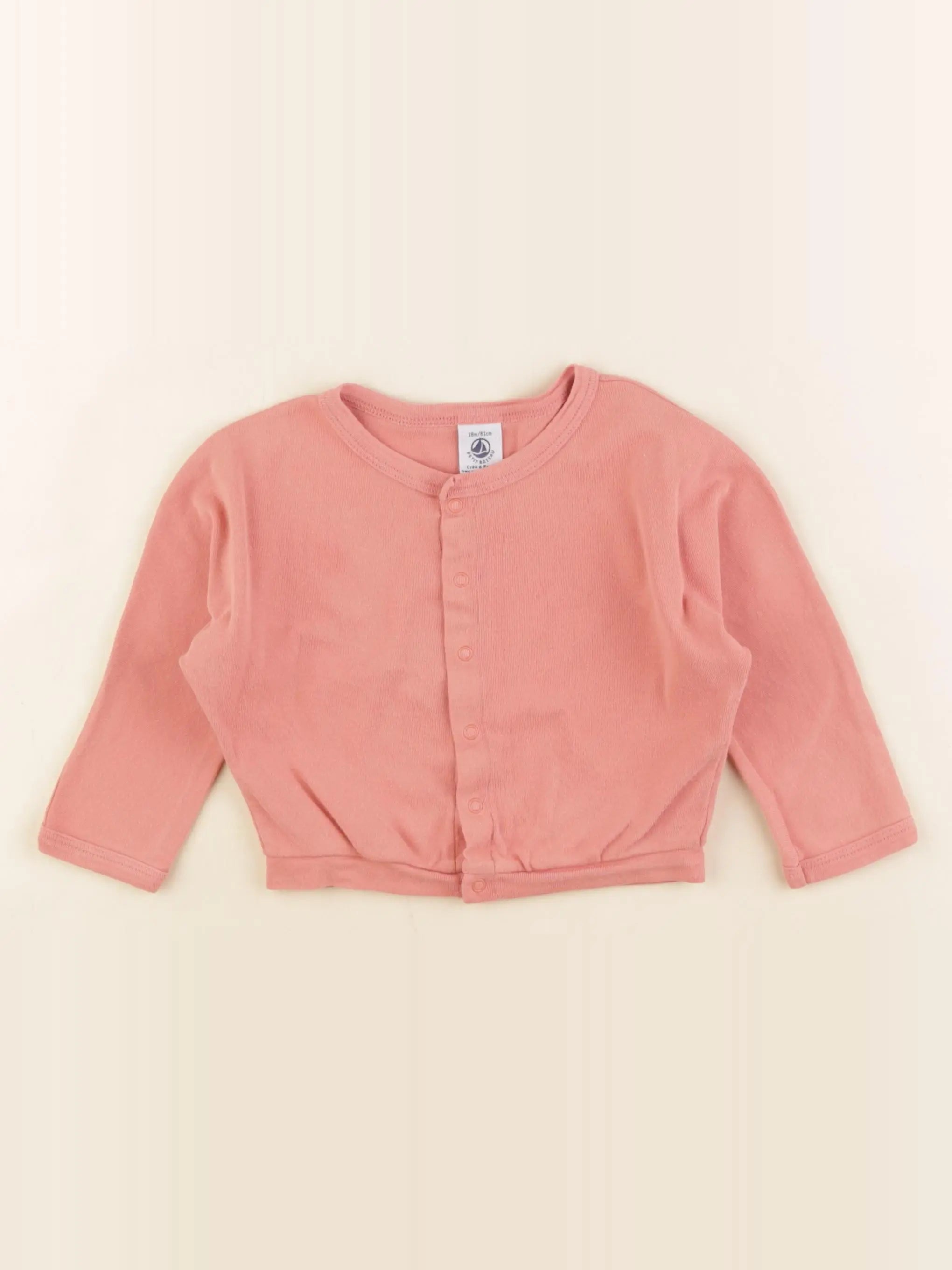 Petit Bateau - tee-shirt rose - 18 mois