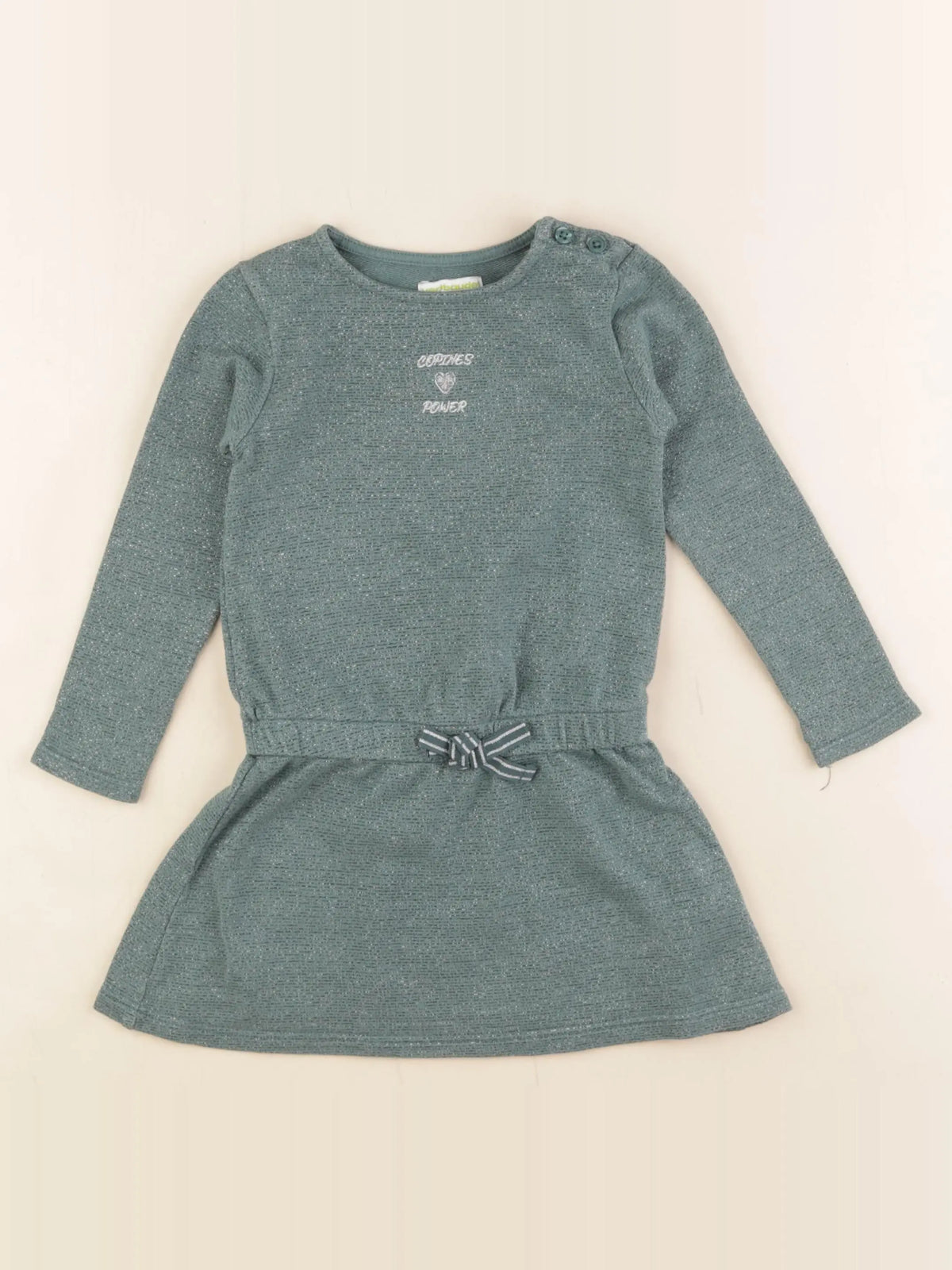 Vertbaudet - robe vert - 3 ans